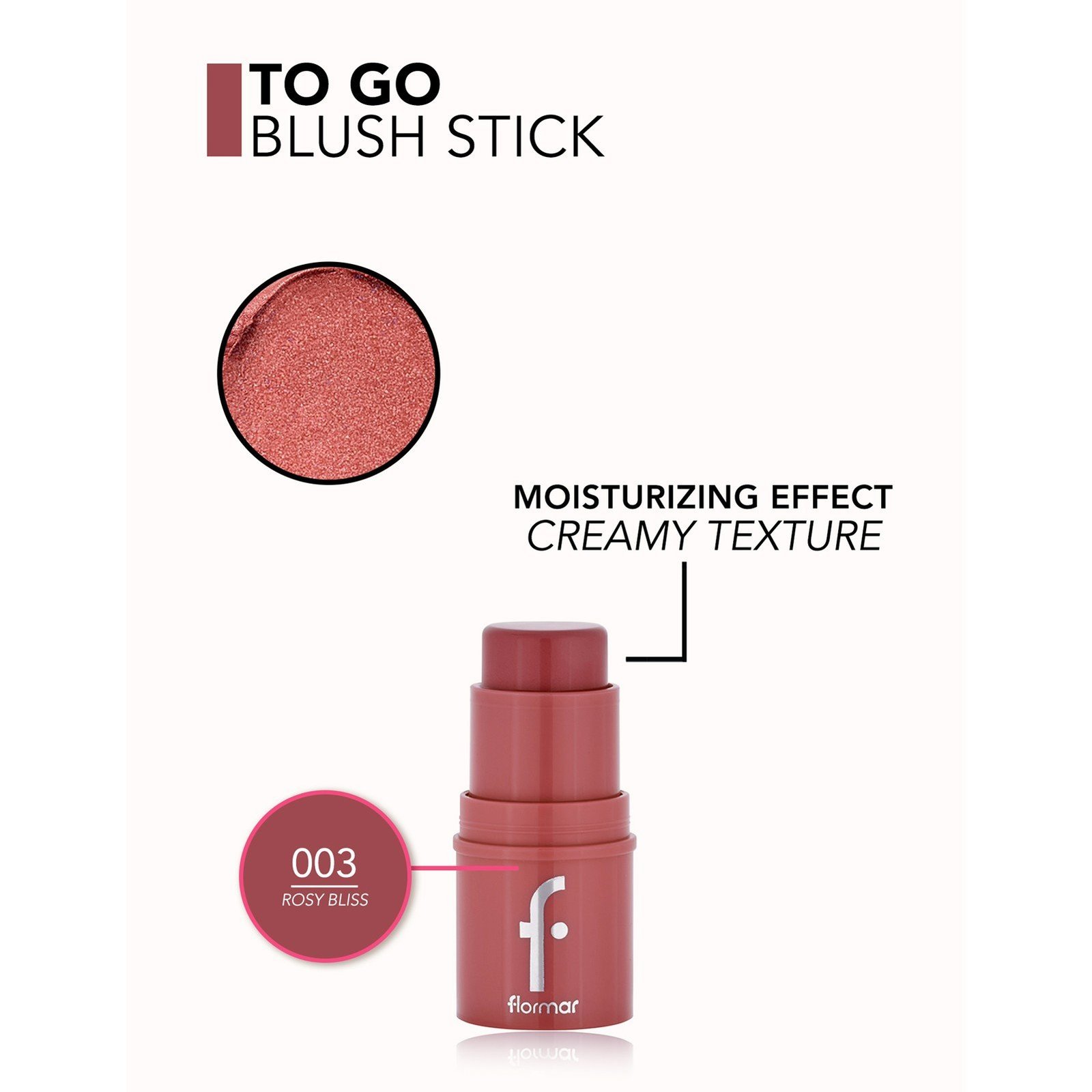 Flormar To Go Ruž za Obraze u Štapiću 03 Rosy Bliss 4g