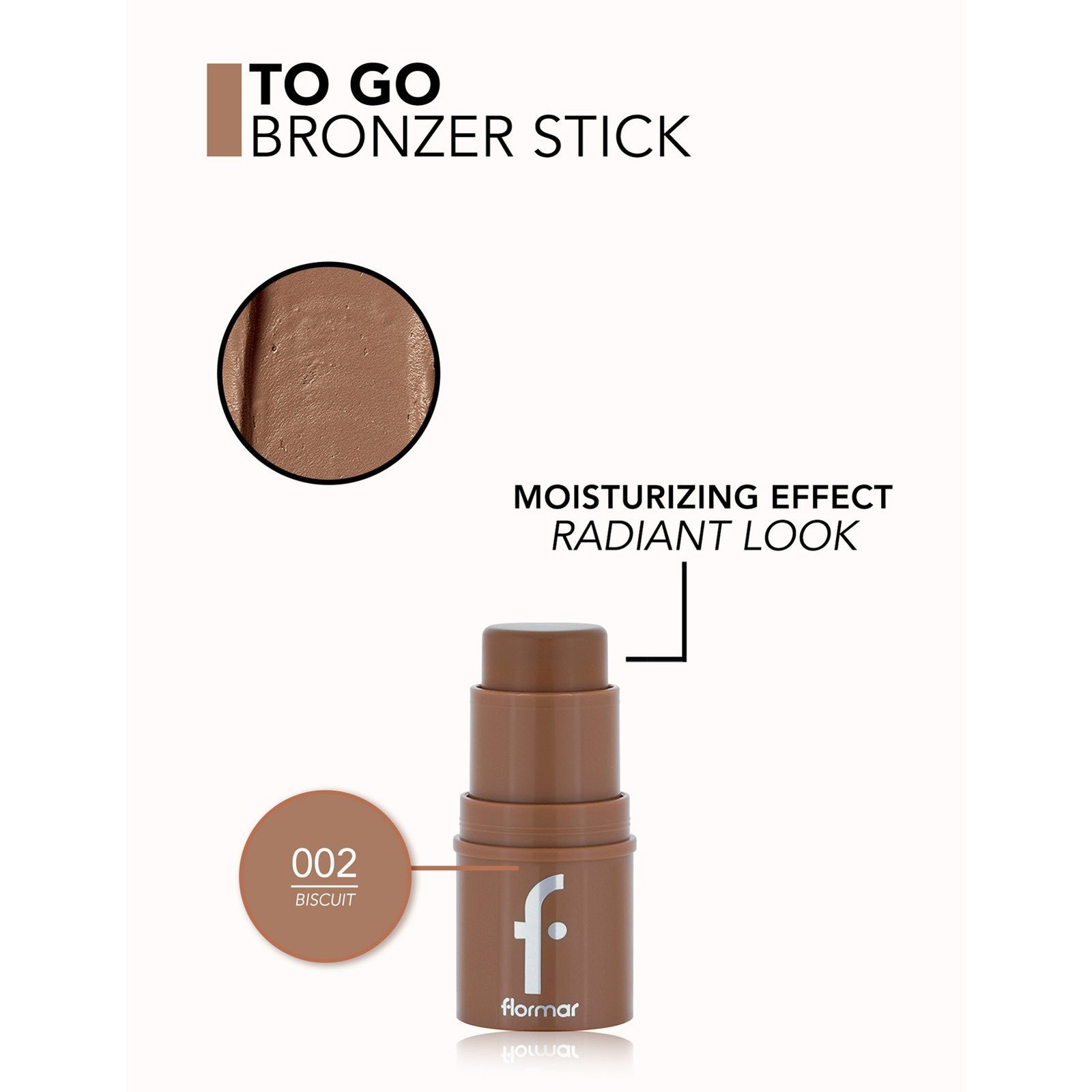 Flormar To Go Bronzer Stick 02 Biscuit 4.5g