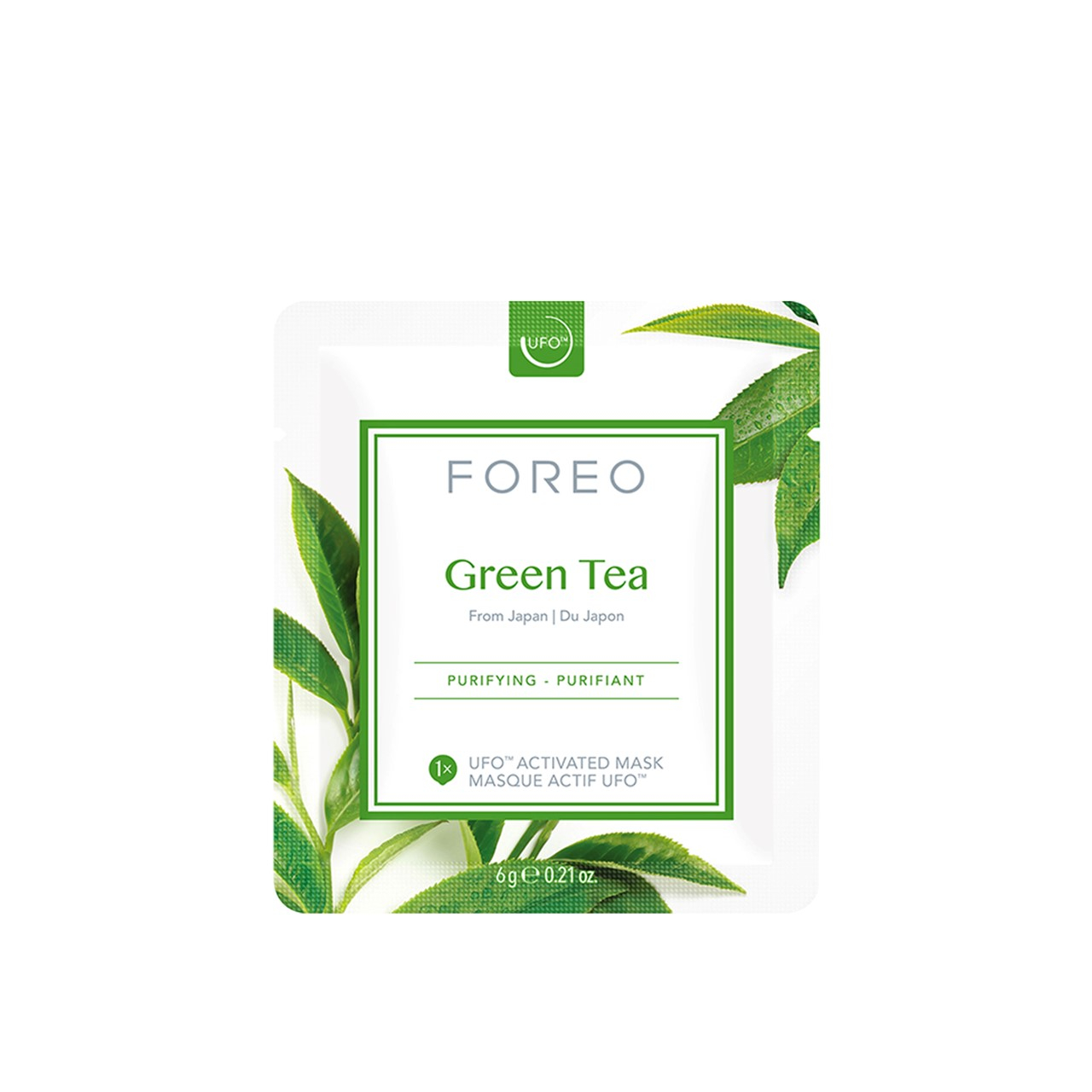 FOREO UFO™ Activated Facial قناع Green Tea 6x6g