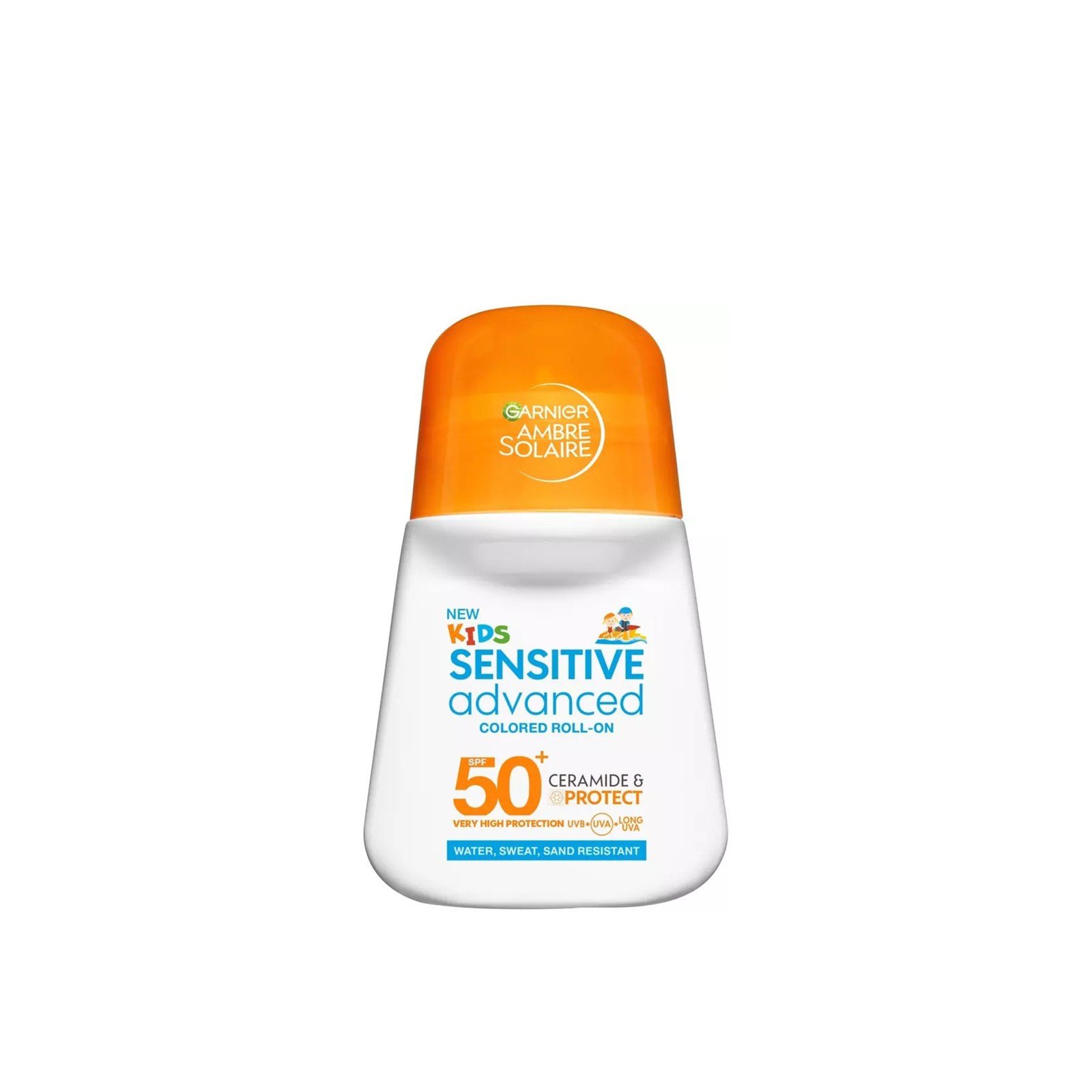 Garnier Ambre Solaire Kids Advanced Sensitive Colored Roll-On SPF50+ 50ml