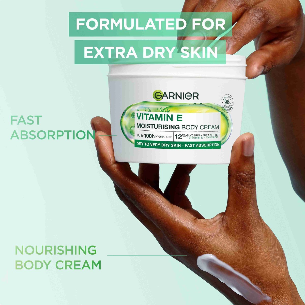 Garnier Vitamin E Avocado Moisturizing Body Cream 380ml