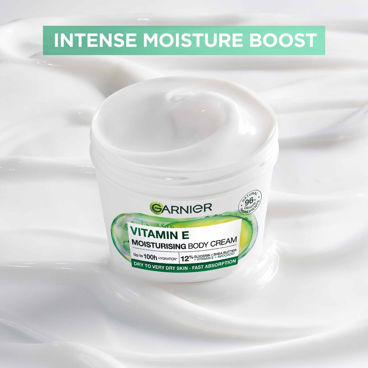 Garnier Vitamin E Avocado Moisturizing Body Cream 380ml