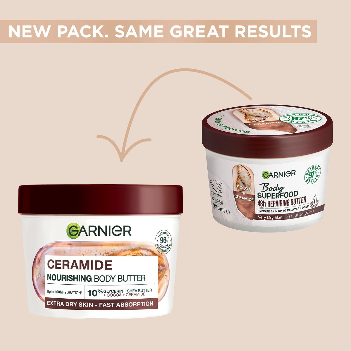 Garnier Ceramide Nourishing Body Butter 380ml