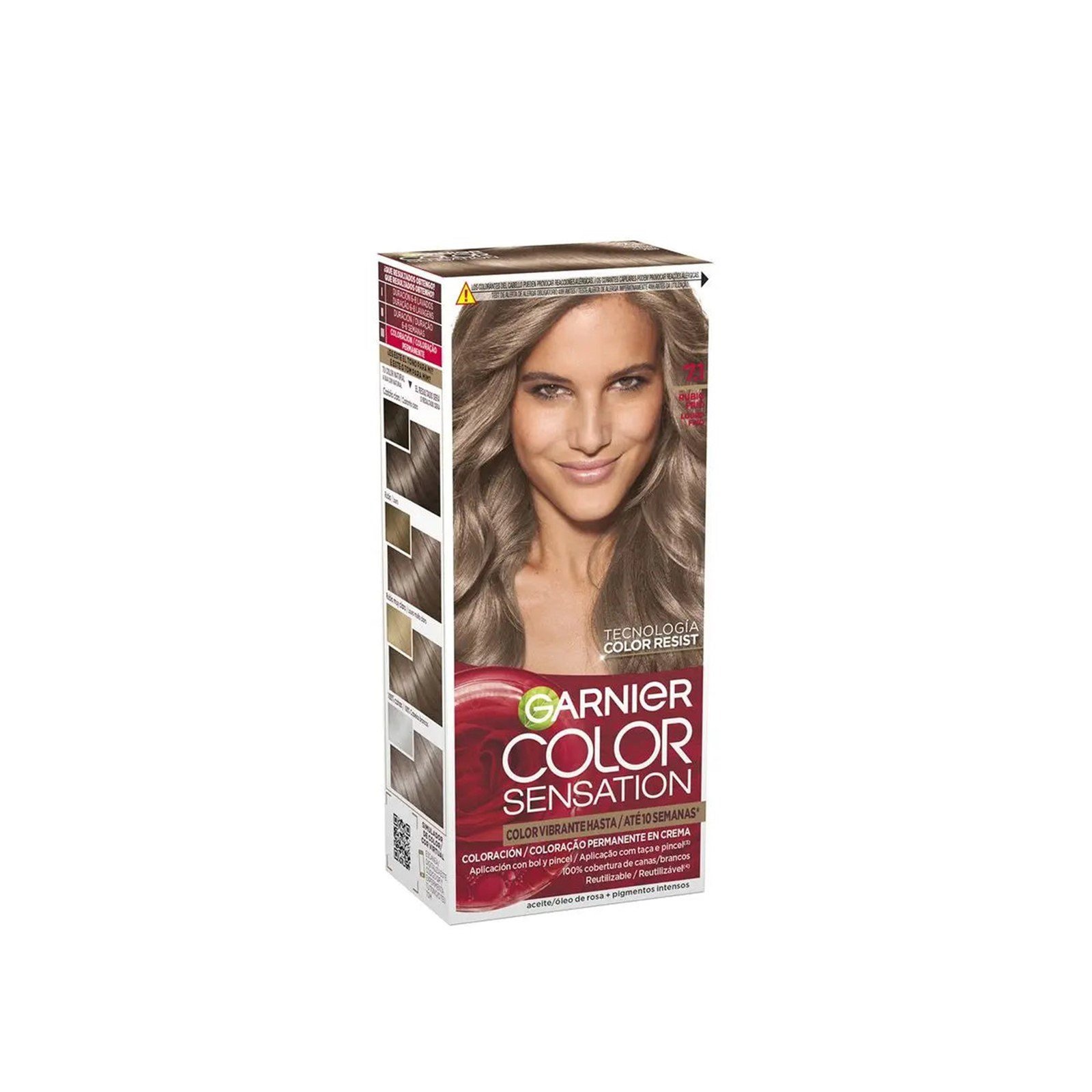 Garnier Color Sensation Permanentní Barva Na Vlasy 7.1 Cool Blonde