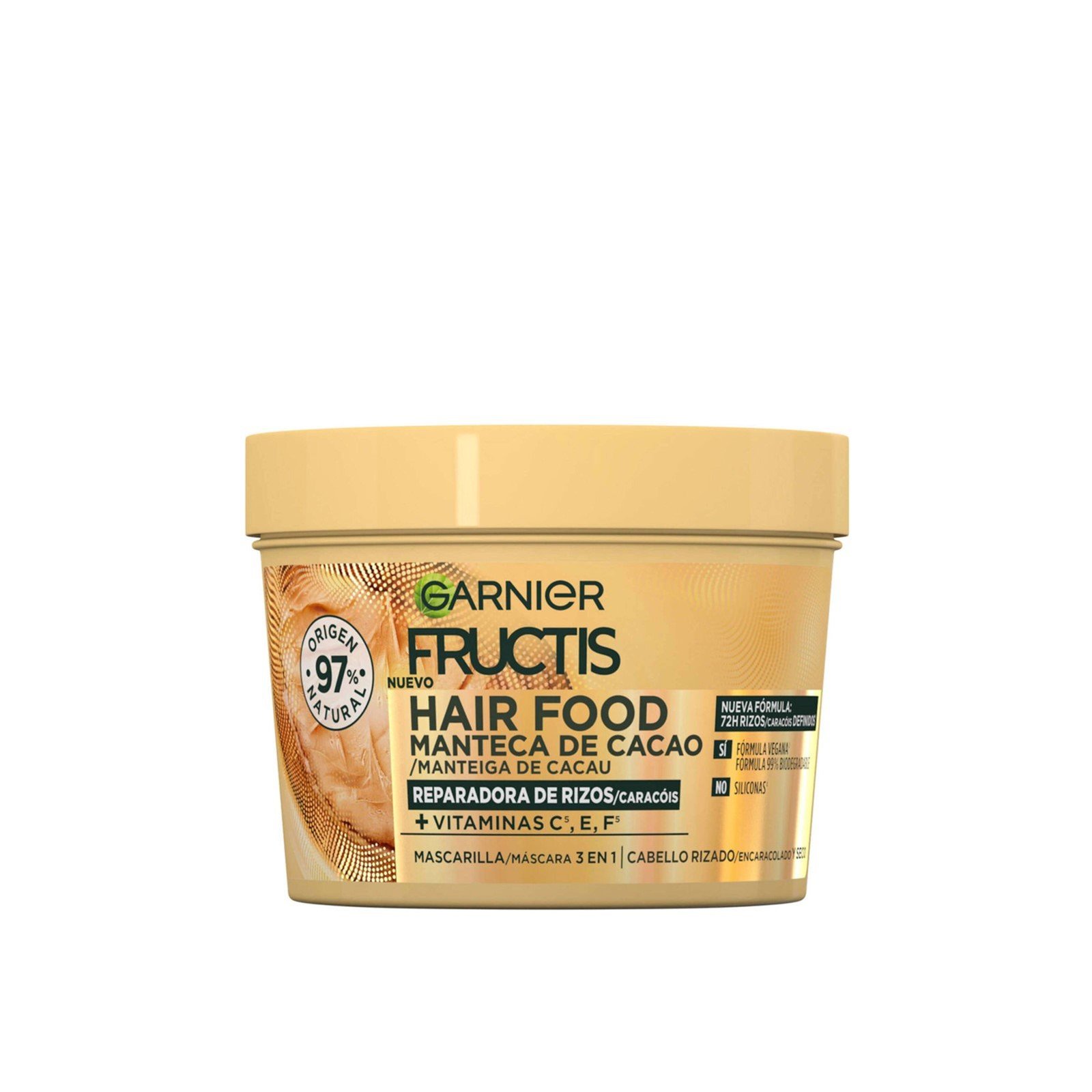 Garnier Fructis Hair Food ماسك 3 في 1 للتنعيم بزبدة الكاكاو 400ml