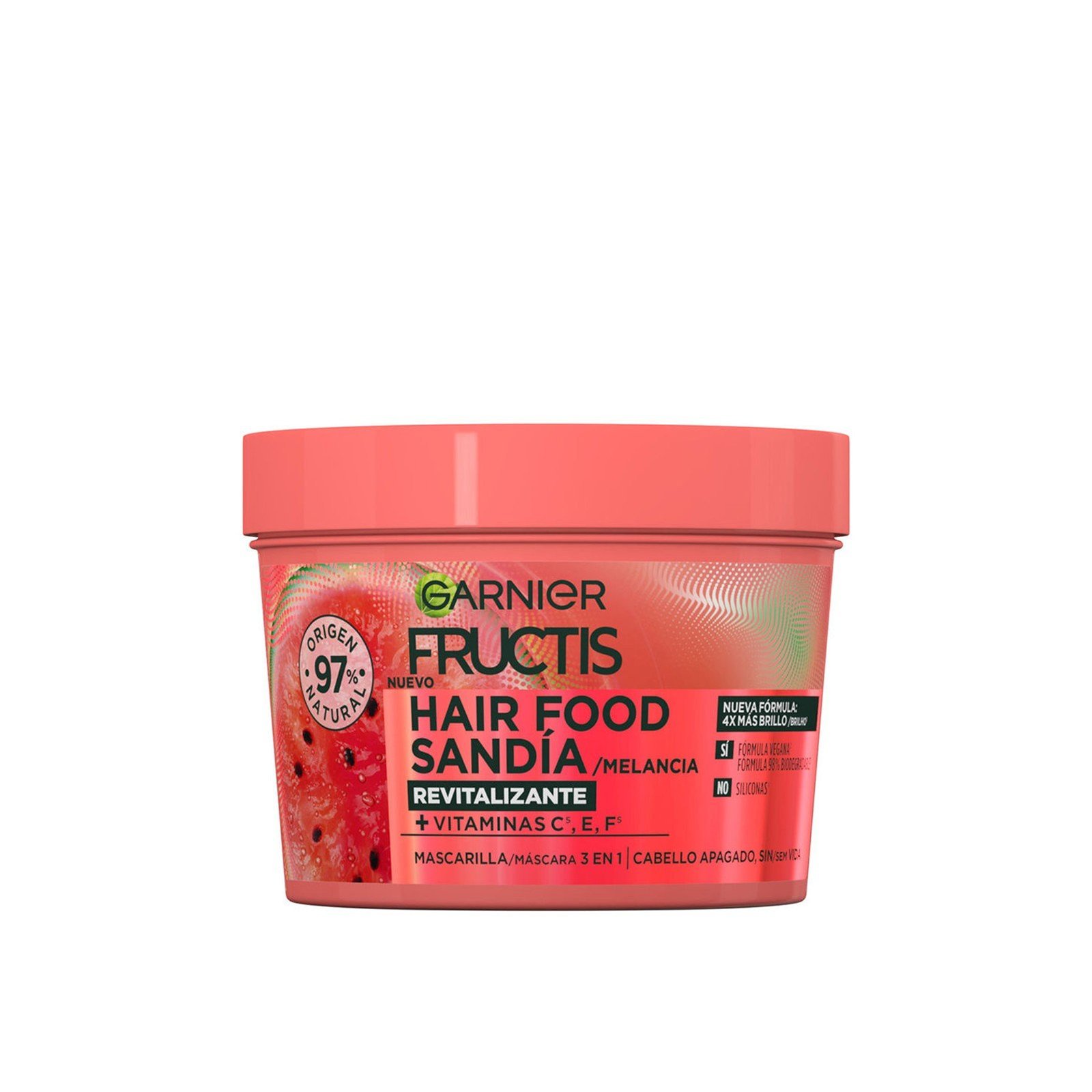 Garnier Fructis Hair Food قناع منعش بالبطيخ ٤٠٠ مل