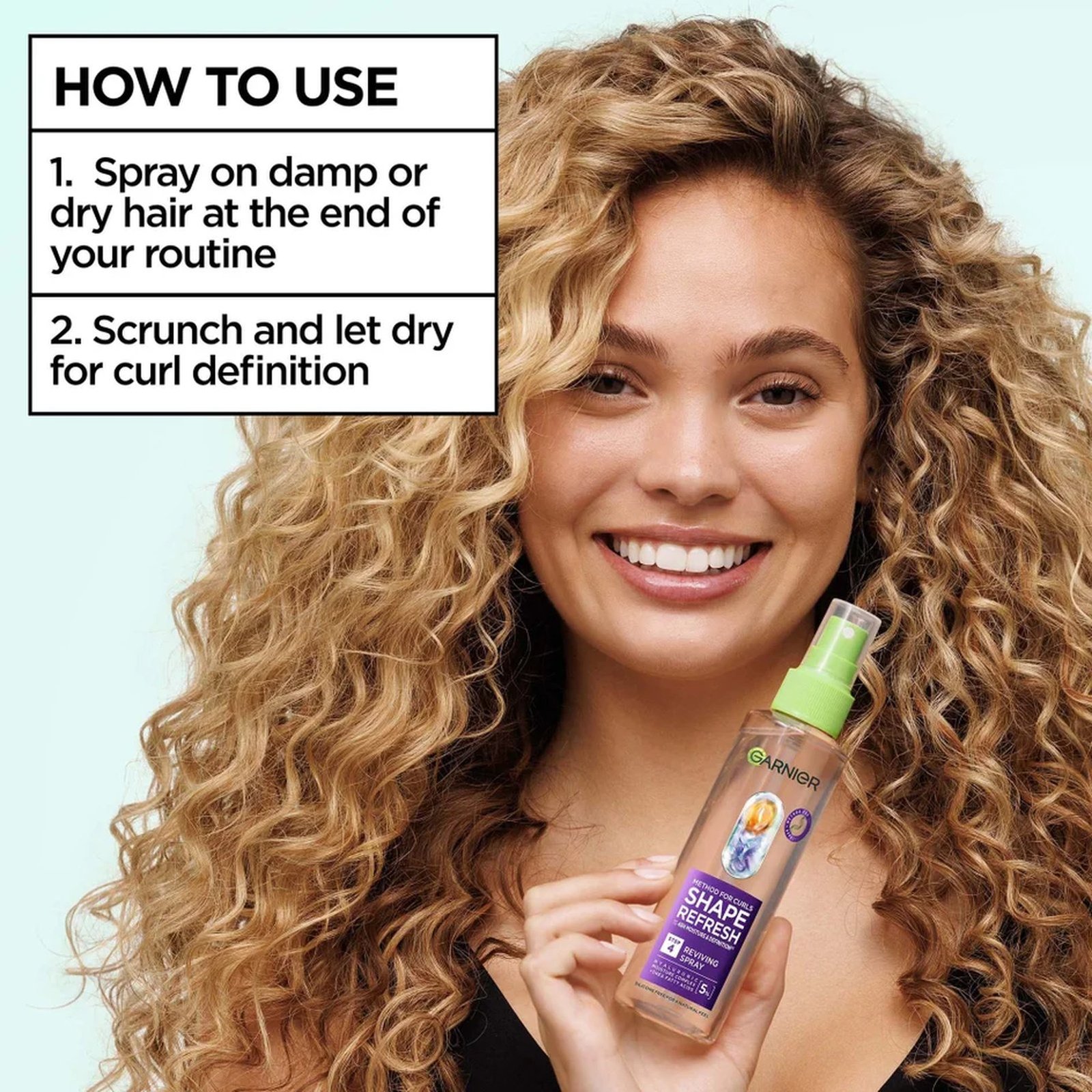 Garnier Fructis Method for Curls Shape Refresh Step 4 Reviving Spray 150ml (5.07floz)