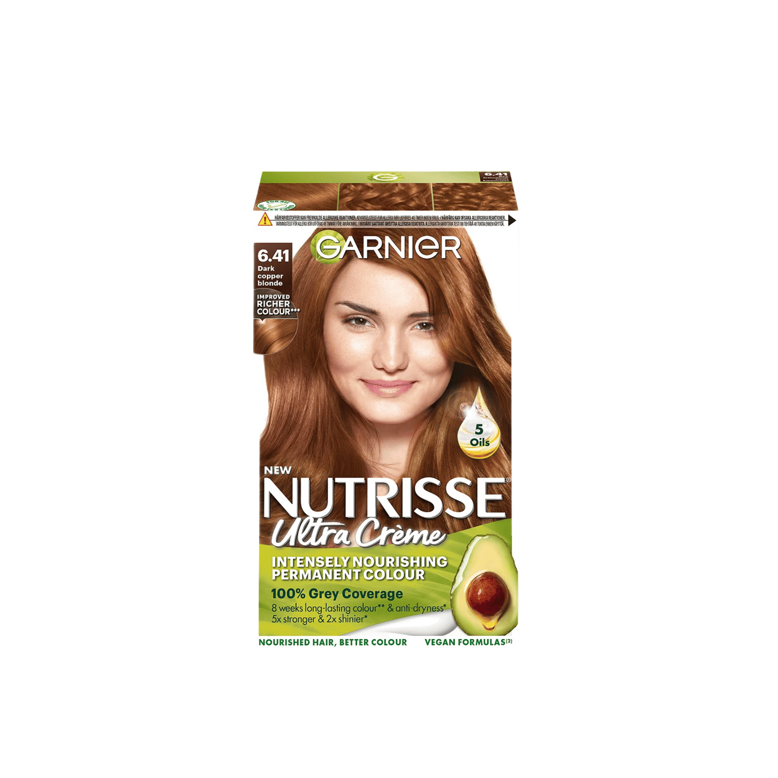Garnier Nutrisse Ultra Crème Tinte Permanente 6.41 Rubio Cobrizo Oscuro