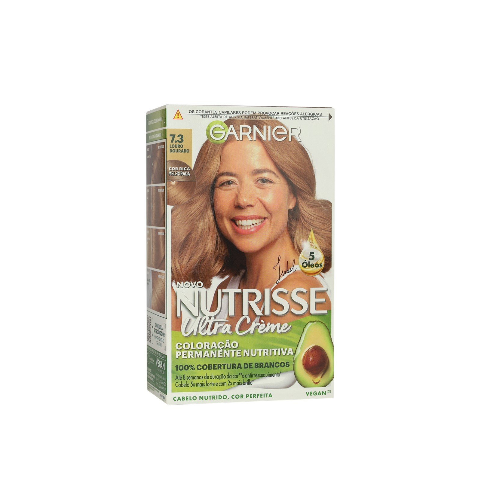Garnier Nutrisse فائق Crème صبغة دائمة 7.3 Golden Blonde