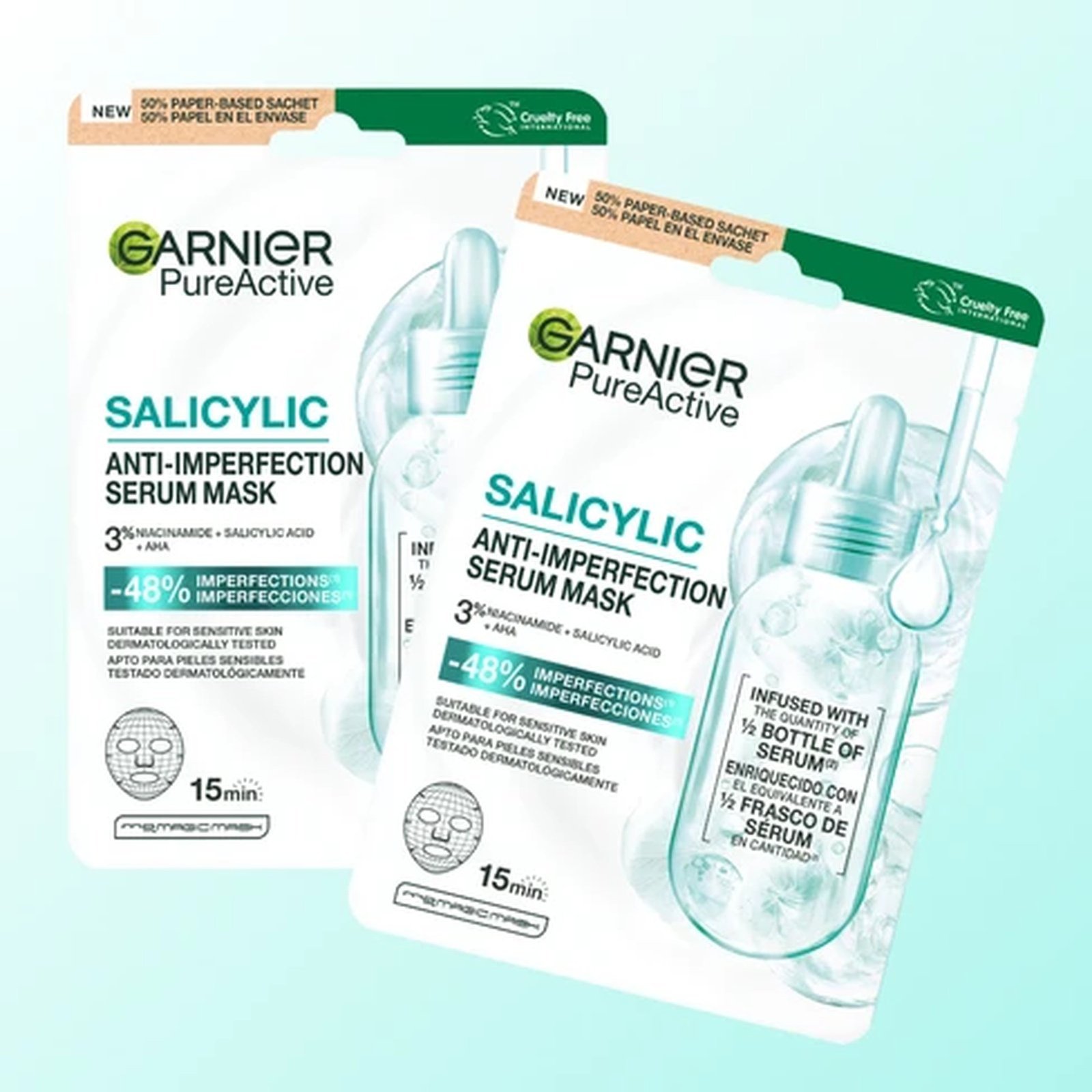 Garnier Pure Active Salicylic Anti-Imperfection Serum Mask x1