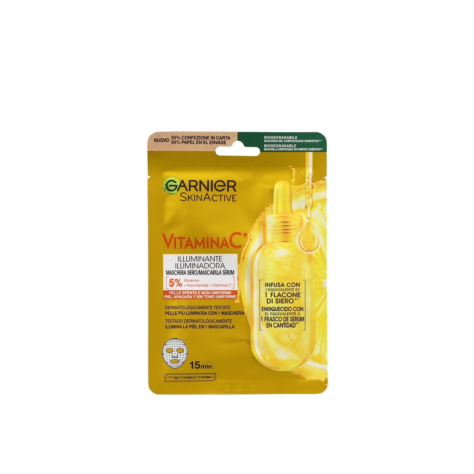 Garnier Skin Active Vitamin C Tissue Mask 28g