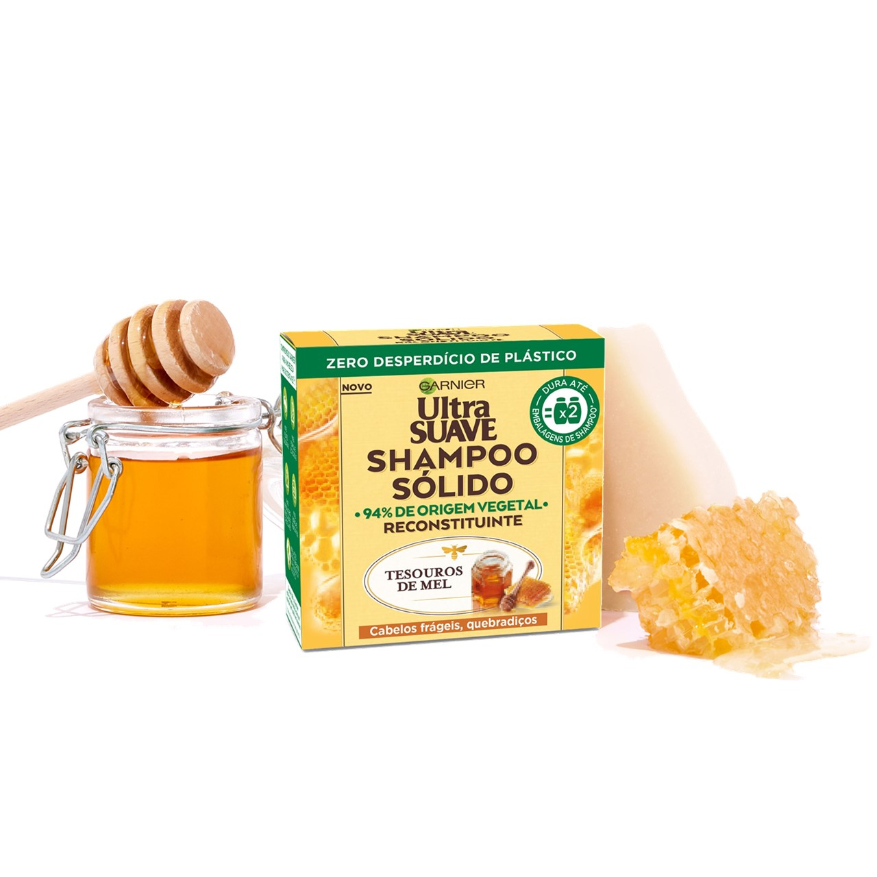 Garnier Ultimate Blends مرمم عسل Treasures Solid شامبو 60g