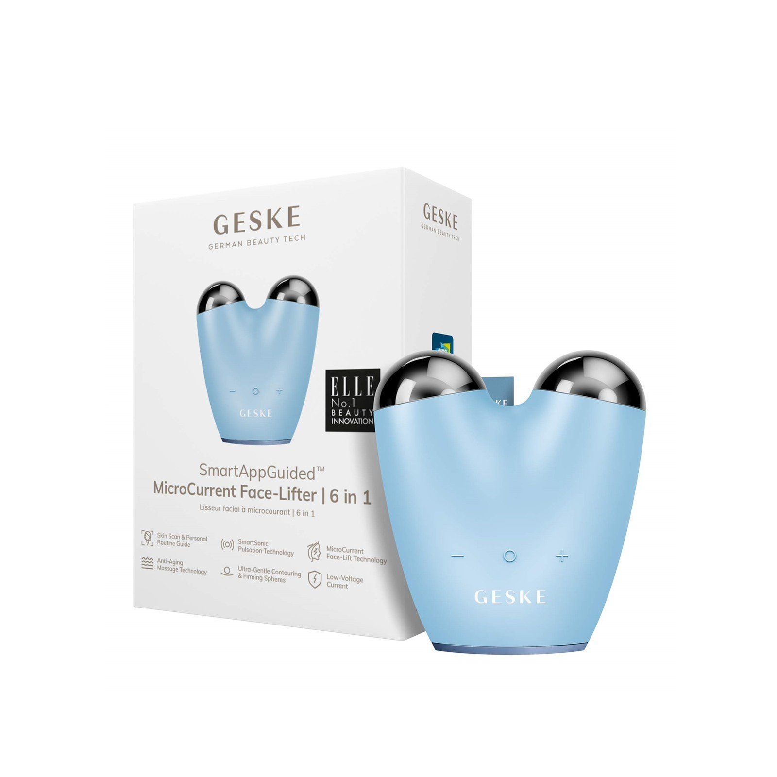 GESKE MicroCurrent Face-Lifter 6-En-1 Aquamarine
