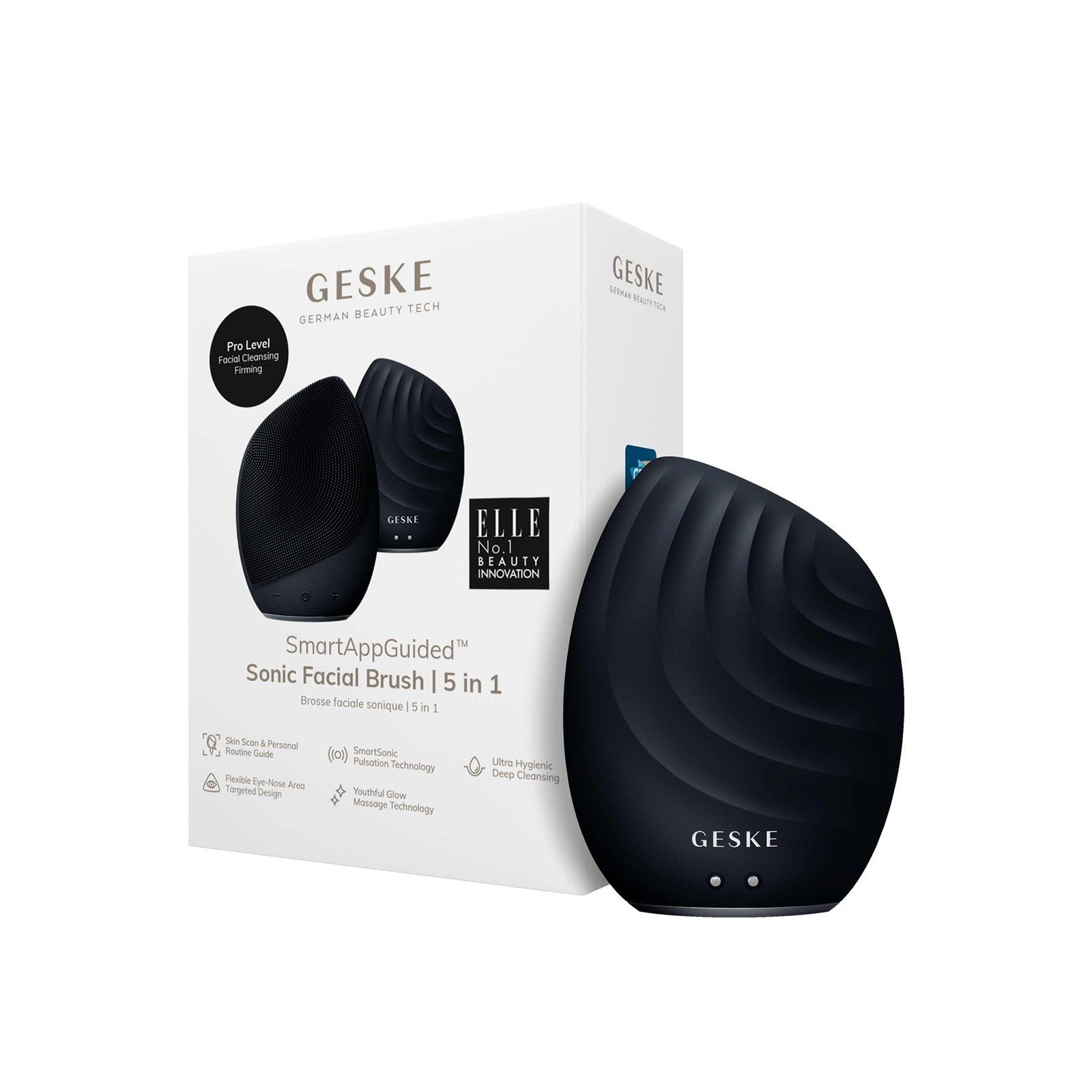 GESKE Sonic Facial Brush 5-In-1 Black