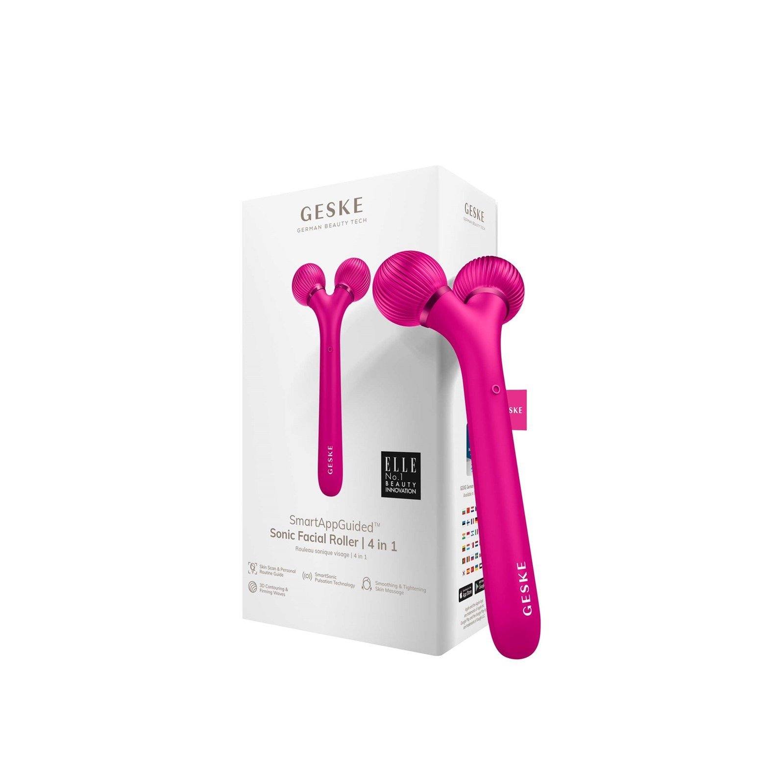 GESKE بكرة الوجه بالموجات الصوتية 4 في 1 Magenta