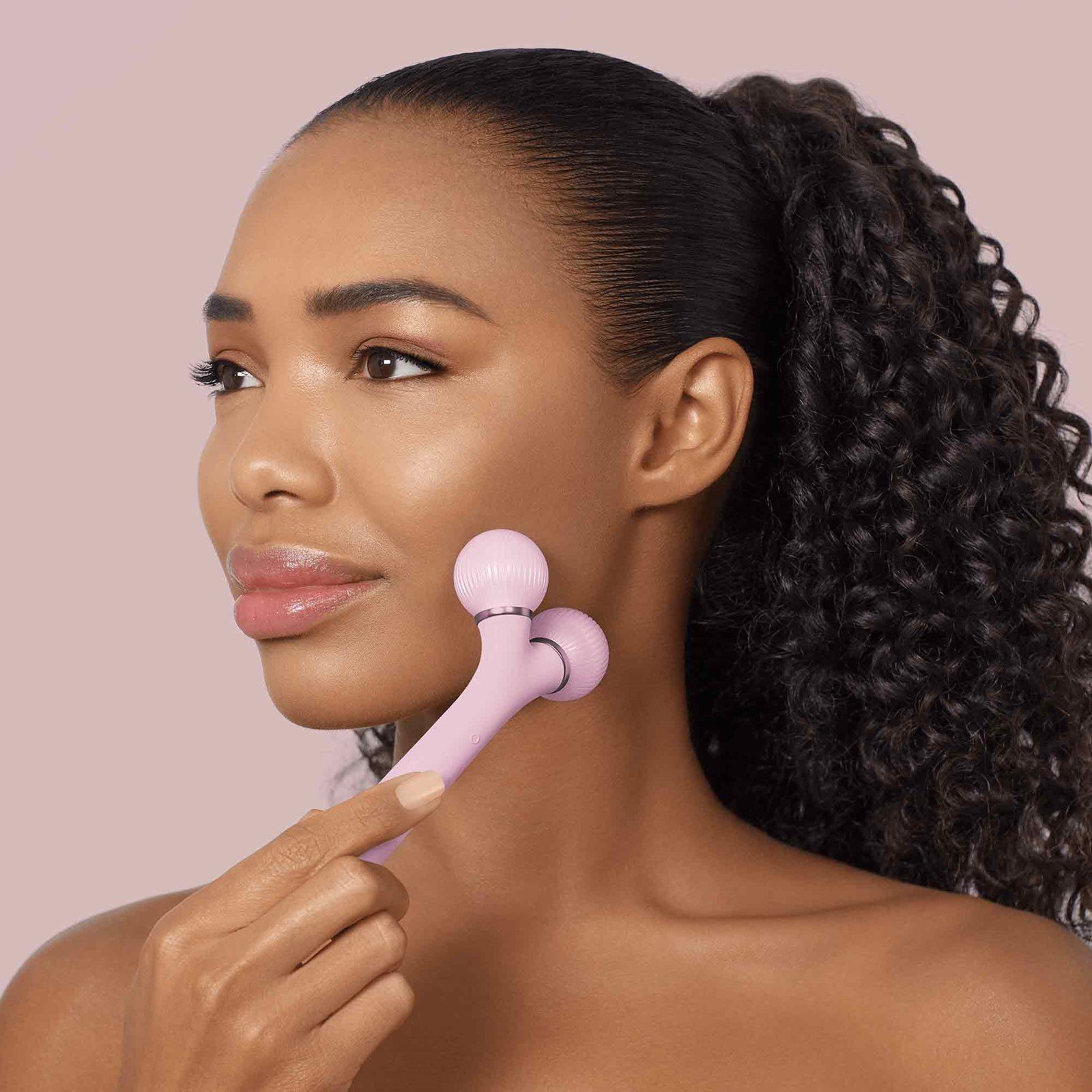 GESKE Sonic Facial Roller 4 في 1 Pink