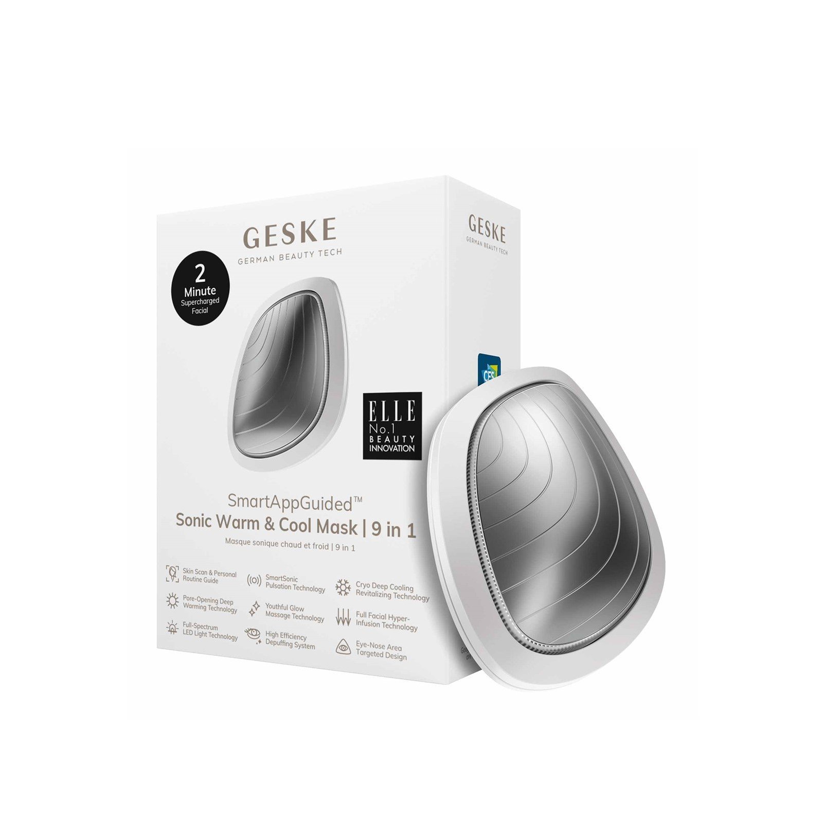 GESKE Sonic Warm & Cool Mask 9-In-1 White