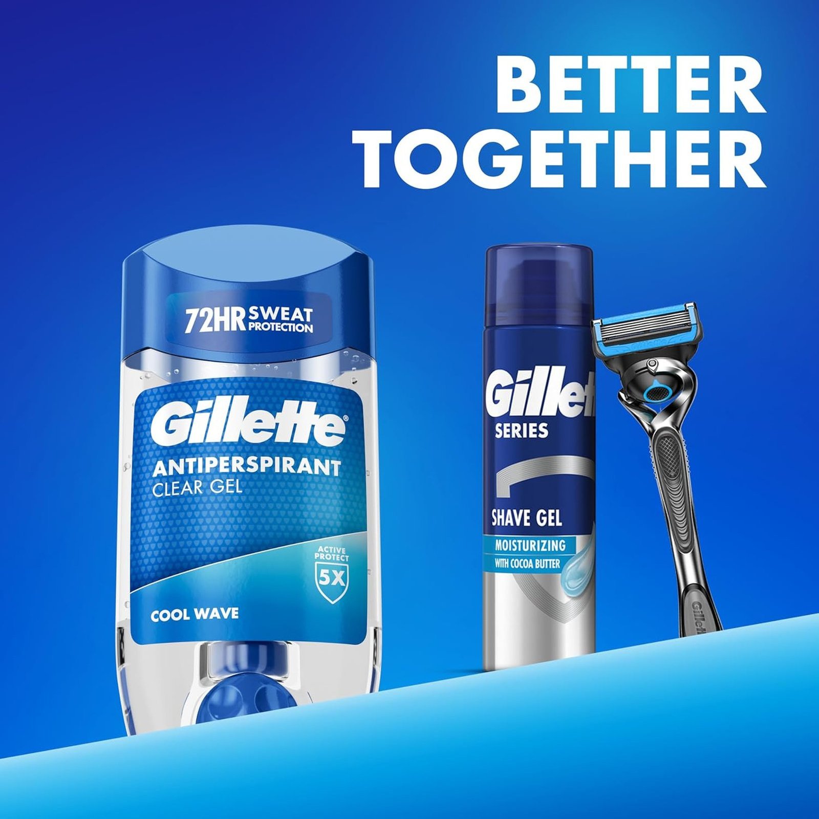 Gillette Cool Wave Antiperspirant Clear Gel Stick 70ml