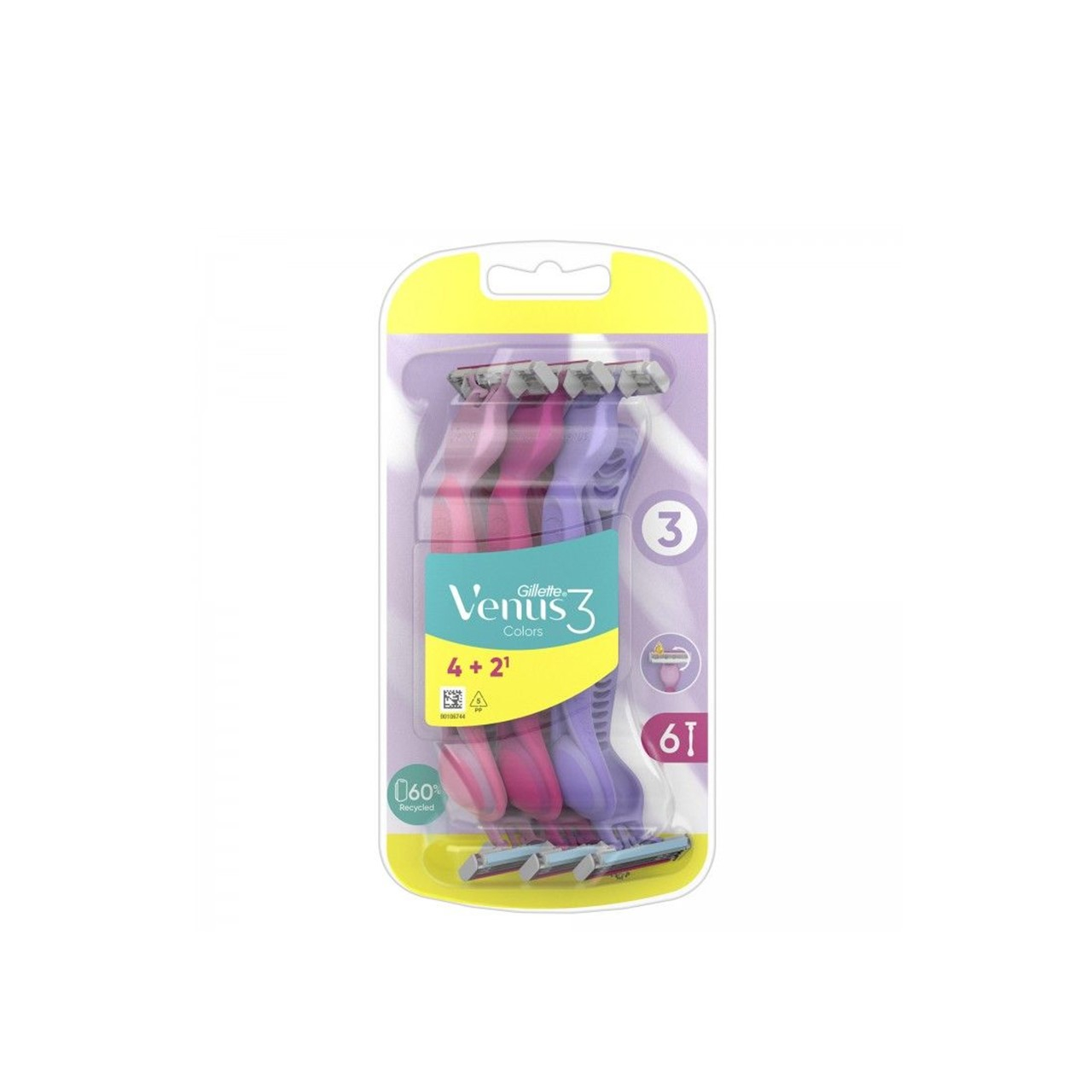 Gillette Simply Venus 3 Disposable Razors x6