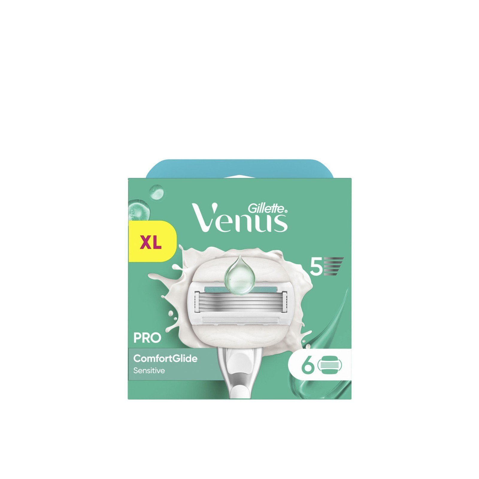 Gillette Venus Pro ComfortGlide Sensitive Replacement Blades x6