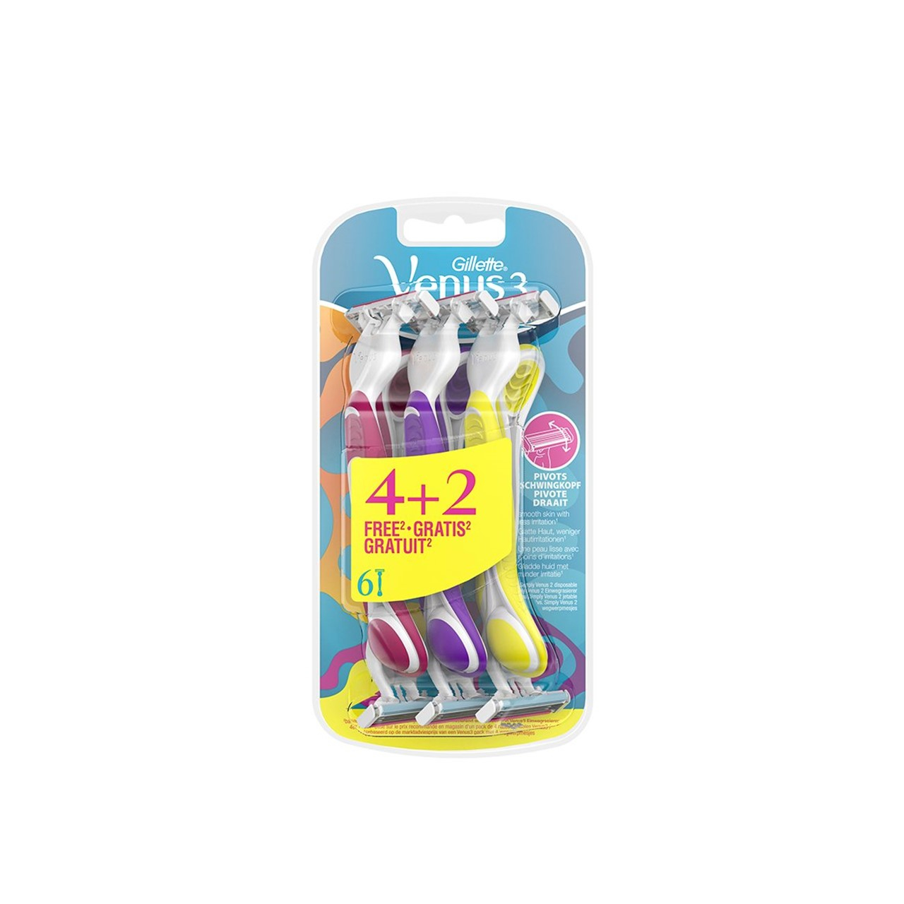 Gillette Simply Venus 3 Disposable Razors x6