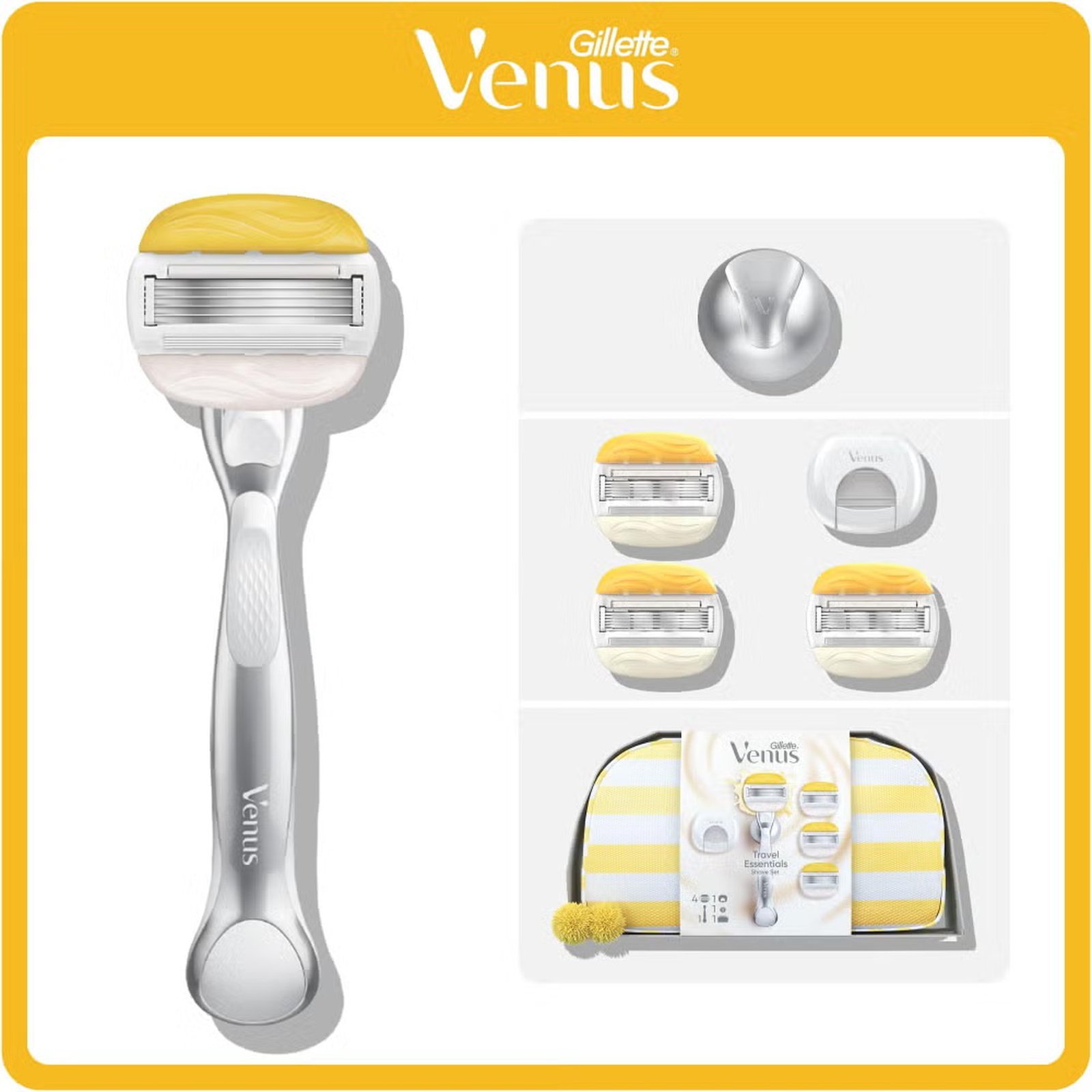 Gillette Venus Travel Essentials Shave Gift Set