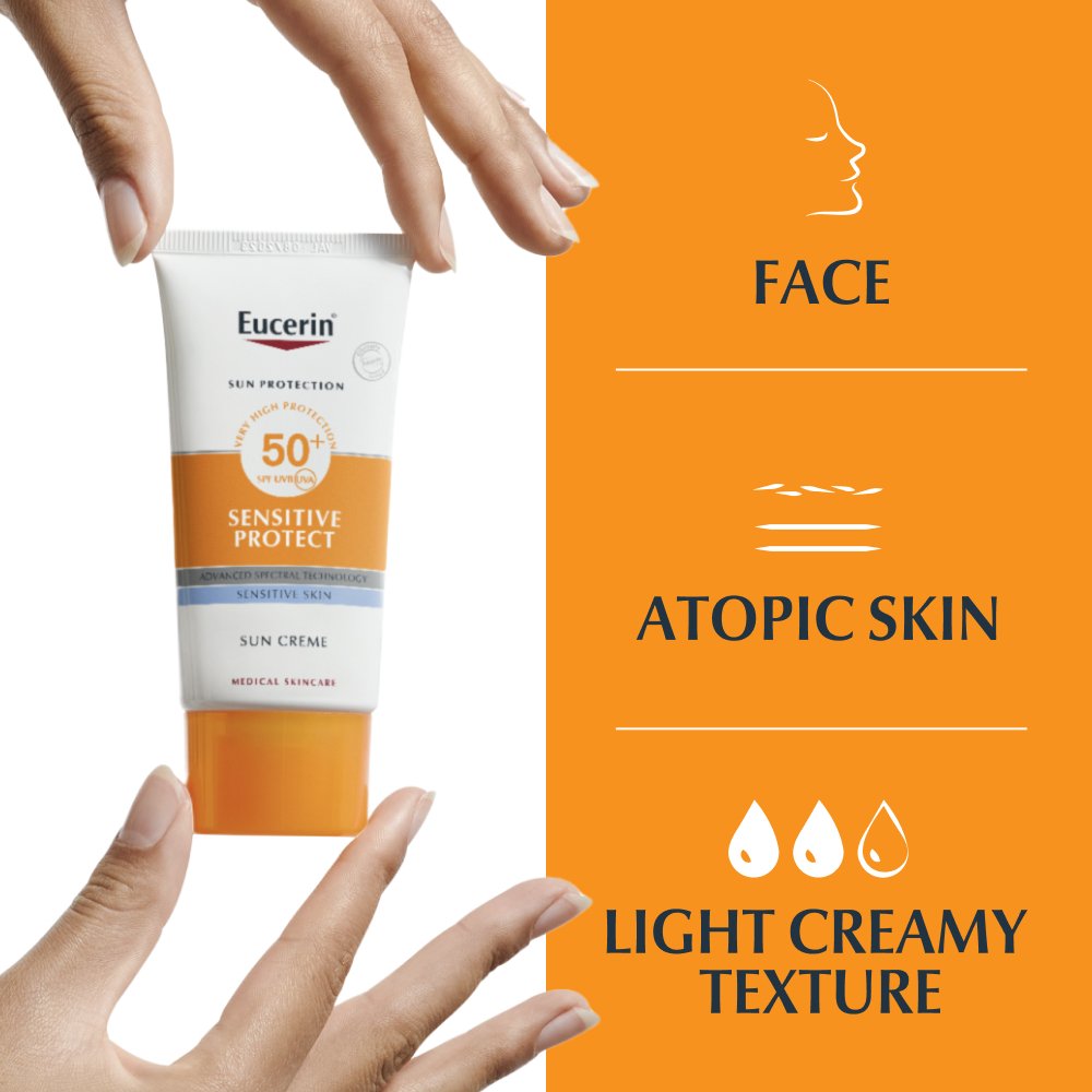 Eucerin Sun Sensitive Protect Creme Protetor Solar SPF50+ 50ml