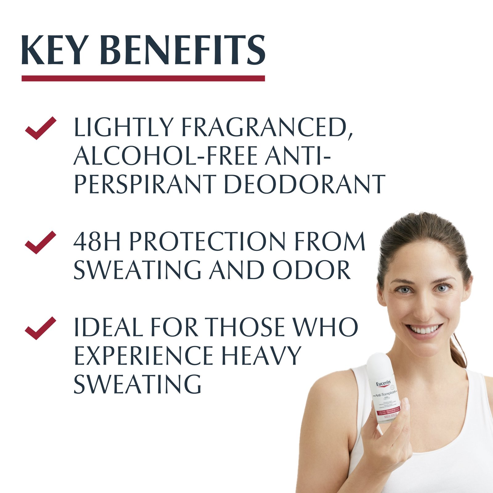 Eucerin Anti-Perspirant 48h Roll-On 50ml