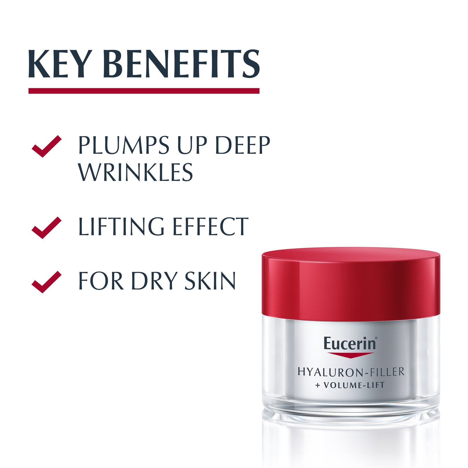 Eucerin Hyaluron-Filler + Volume-Lift Day Dry Skin SPF15 50ml