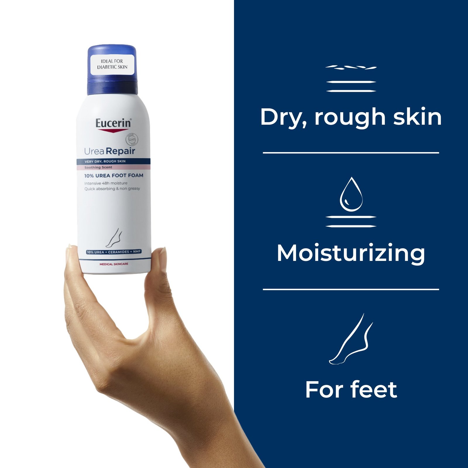 Eucerin UreaRepair Plus 10% Urea Foot Foam 150ml (5.07floz)