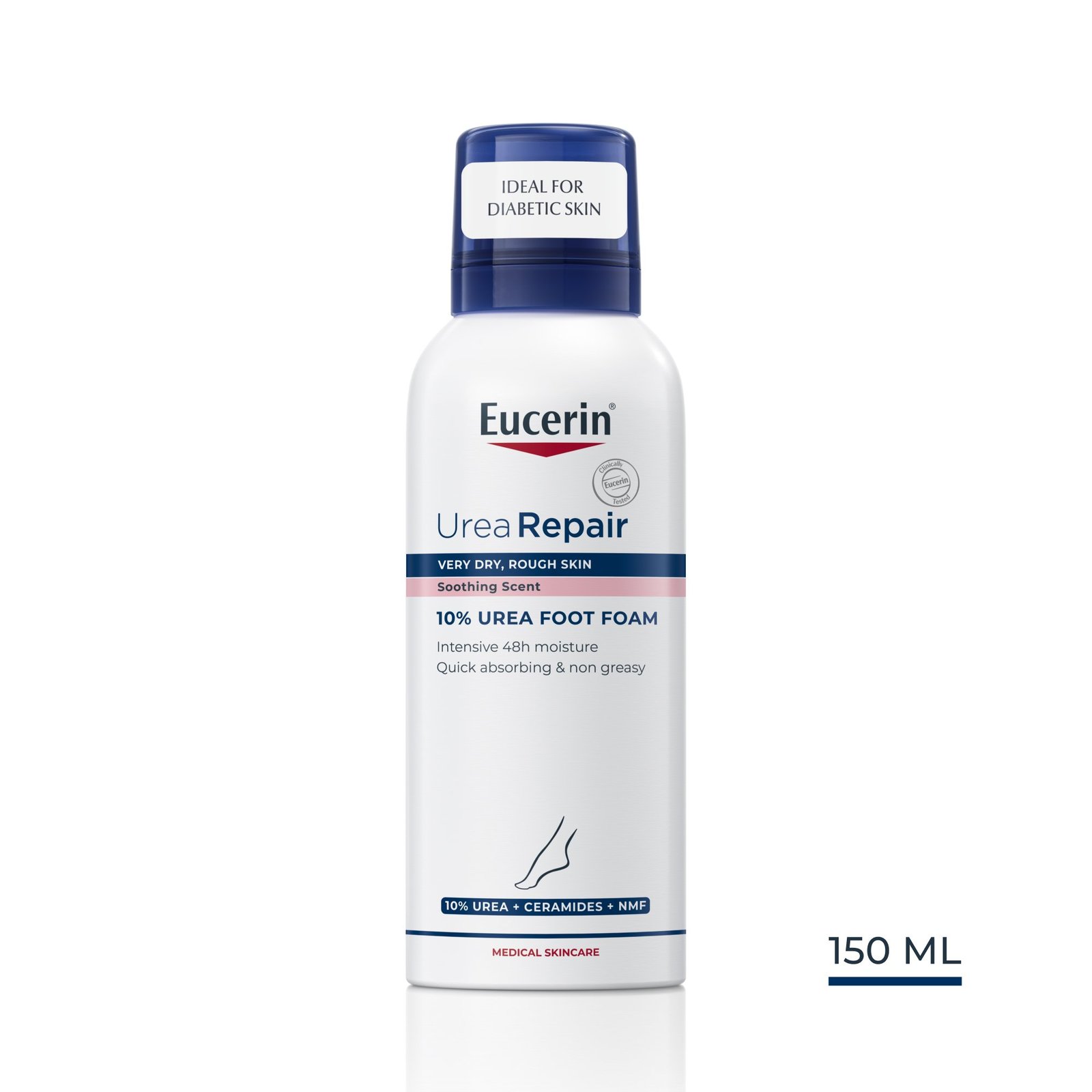 Eucerin UreaRepair Plus 10% Urea Foot Foam 150ml (5.07floz)
