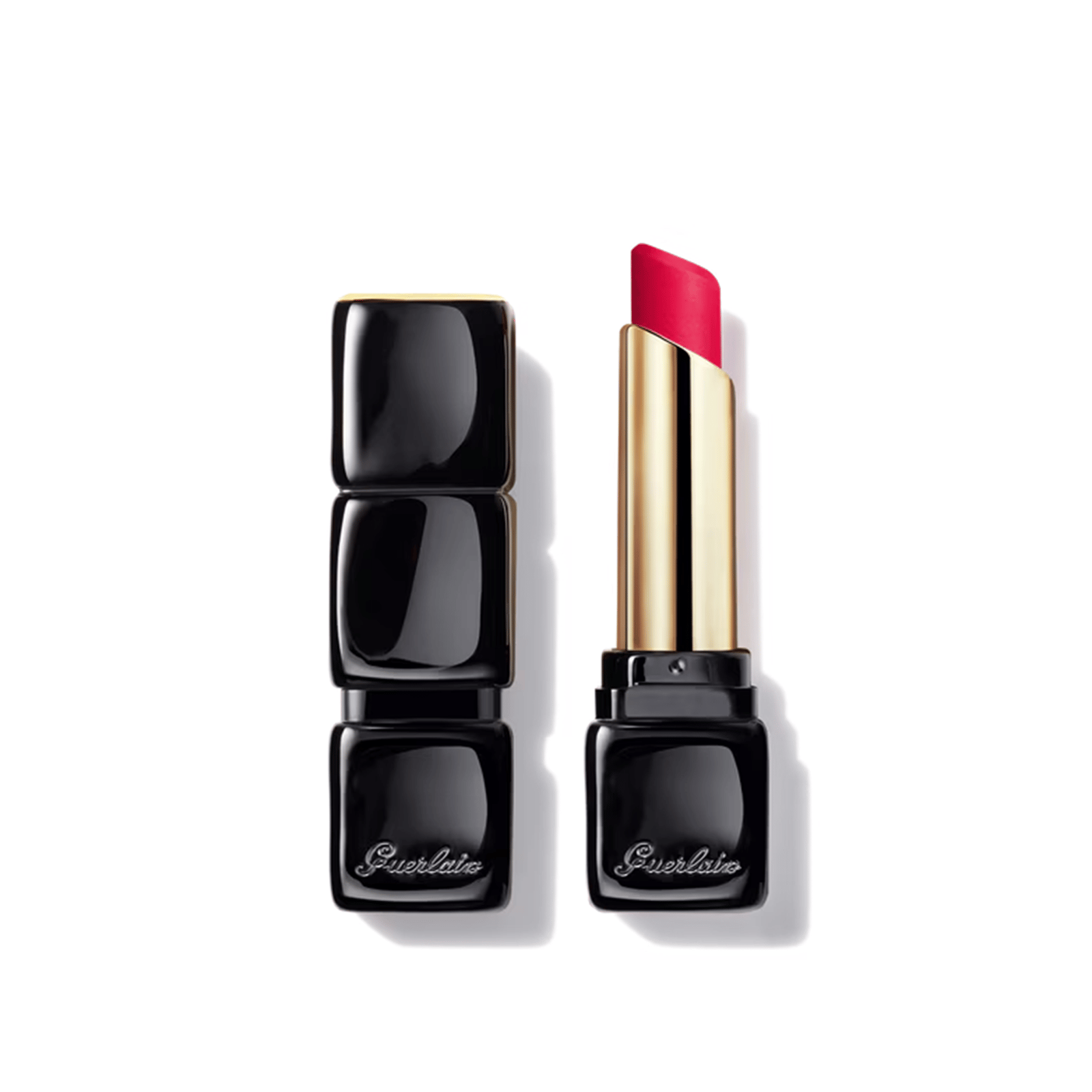 Guerlain KissKiss ناعم مطفي خفيف Luminous مطفي 666 Lucky Pink 2.8g
