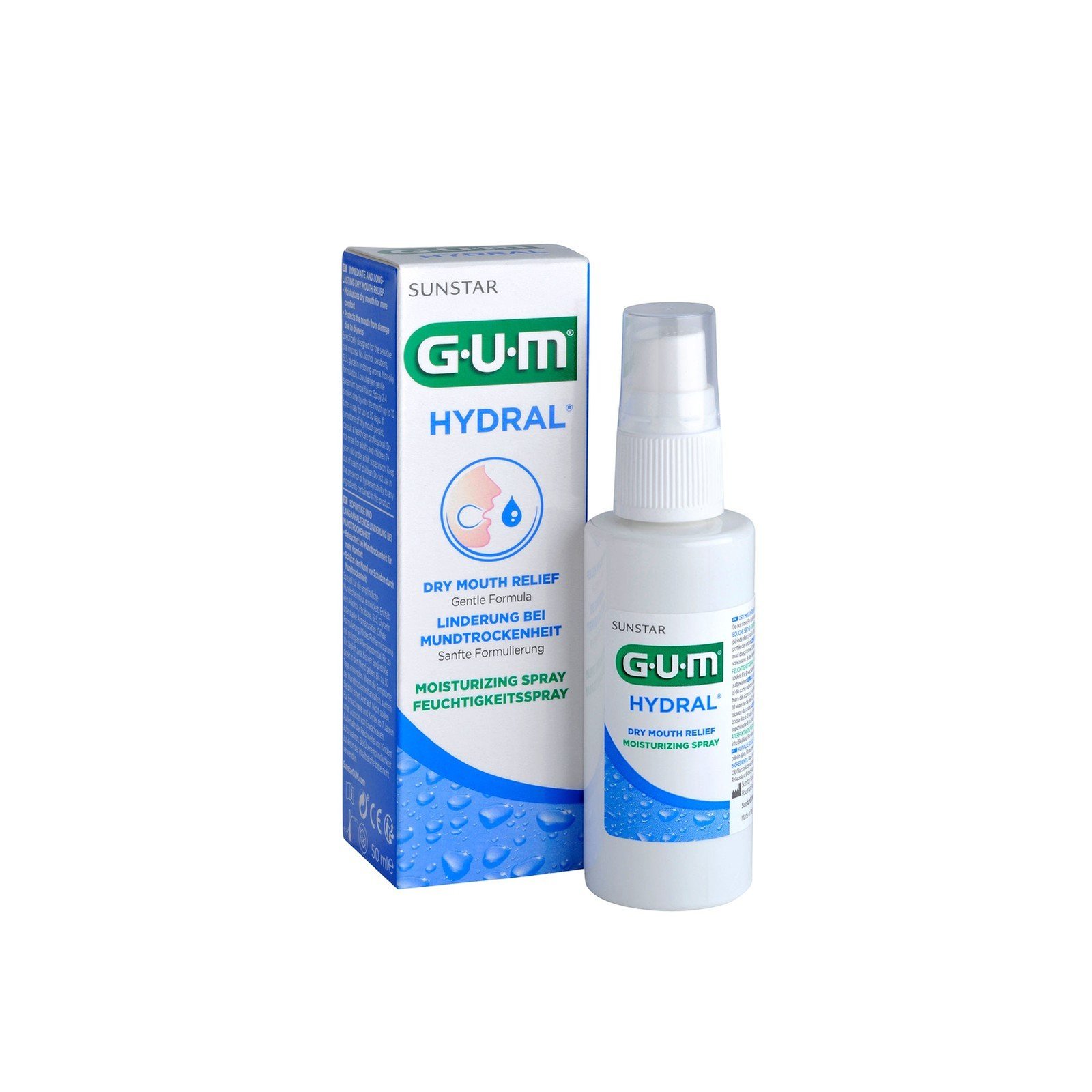 GUM Hydral Dry Mouth Relief Moisturizing Spray 50ml