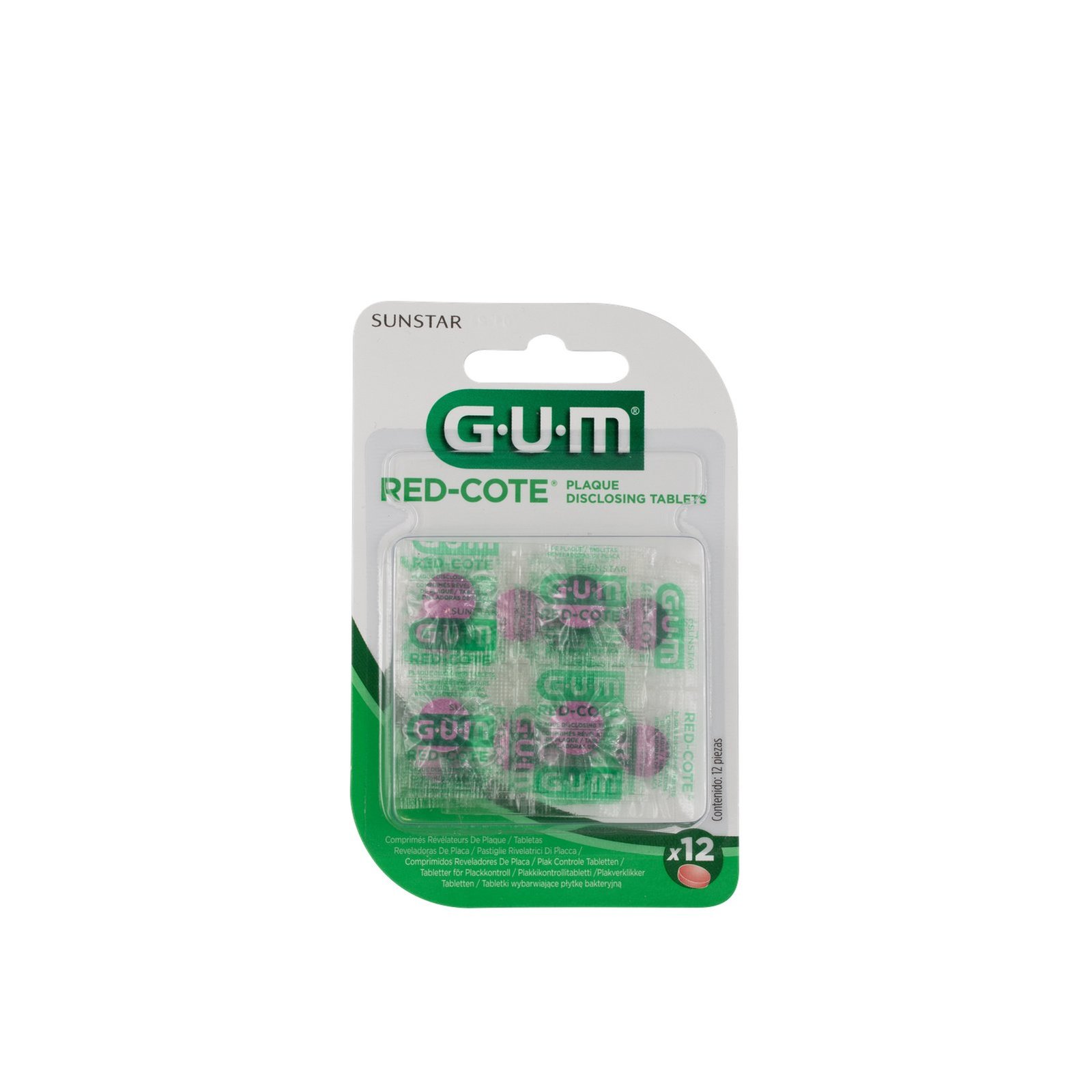 GUM Red-Cote Disclosing Tablets x12