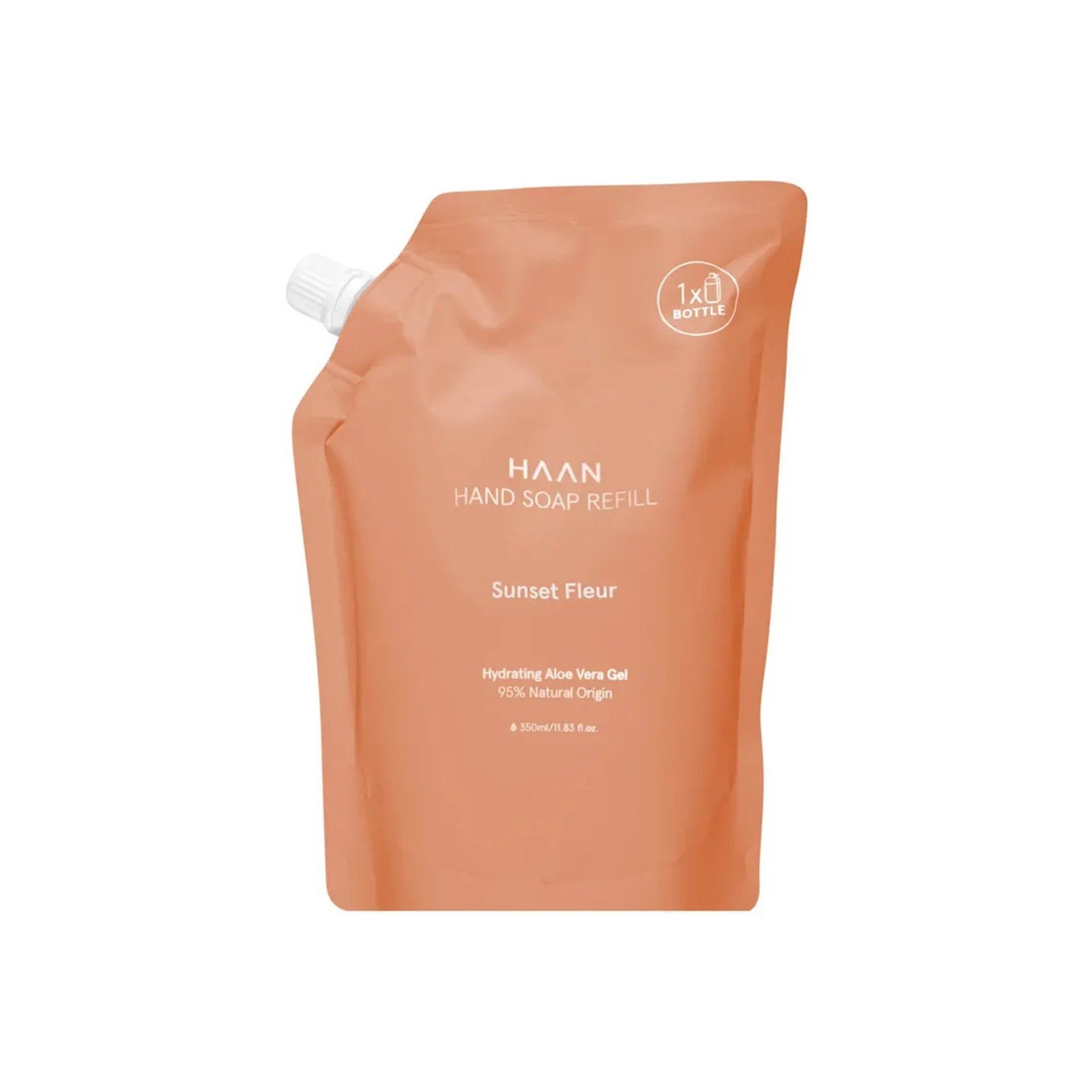HAAN Sunset Fleur Recharge Savon pour les Mains Hydratant Gel Aloe Vera 350ml