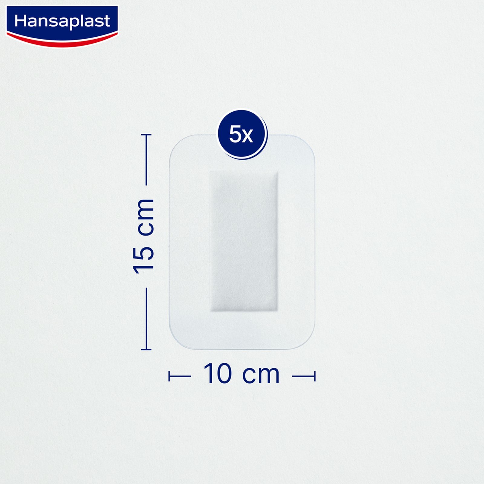 Hansaplast Med+ Aqua Protect 3XL Cerotti Sterili Impermeabili per Ferite x5