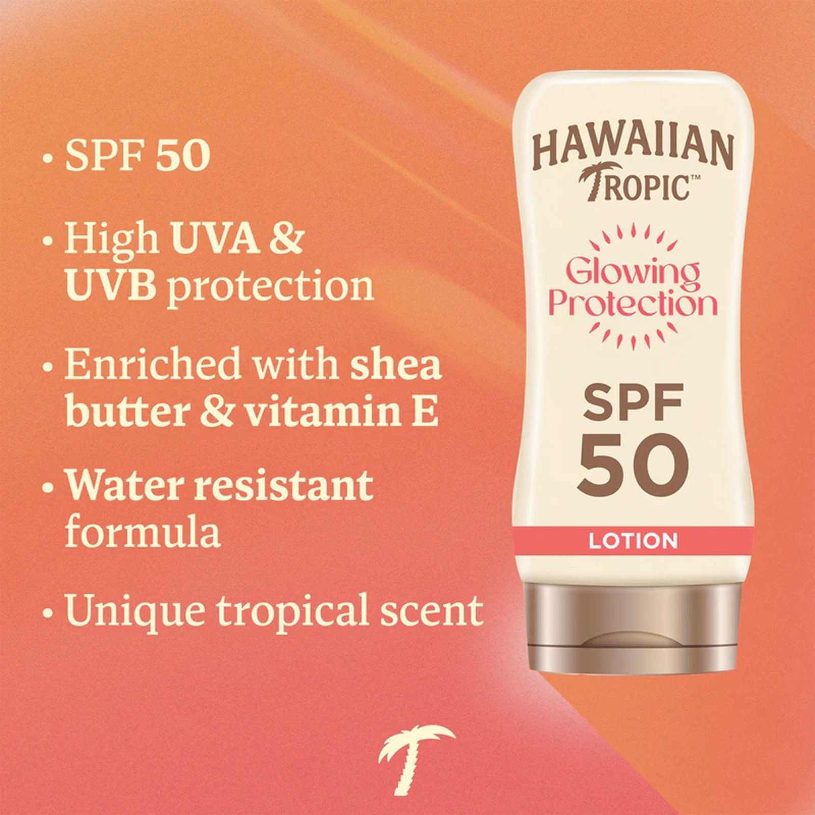 Hawaiian Tropic Glowing Protection Lotion SPF50 170ml (5.75floz)