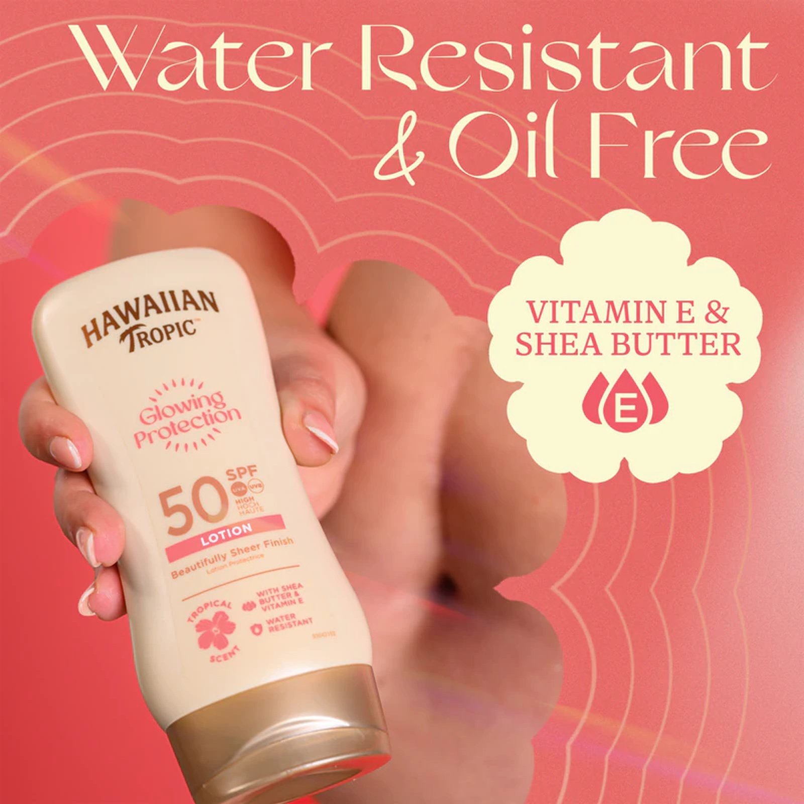 Hawaiian Tropic Glowing Protection Lotion SPF50 170ml (5.75floz)