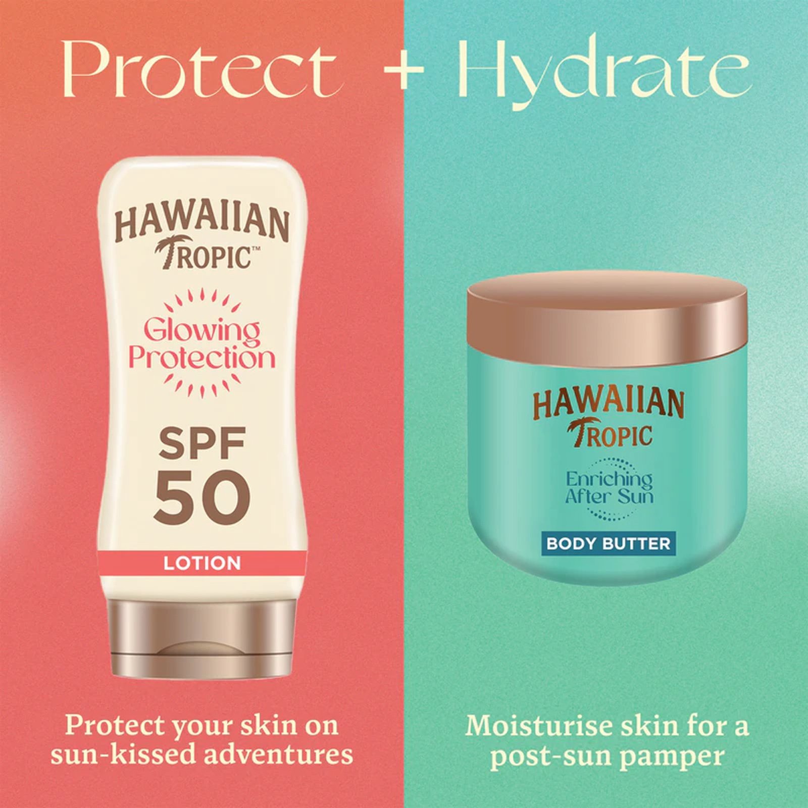 Hawaiian Tropic Glowing Protection Lotion SPF50 170ml (5.75floz)