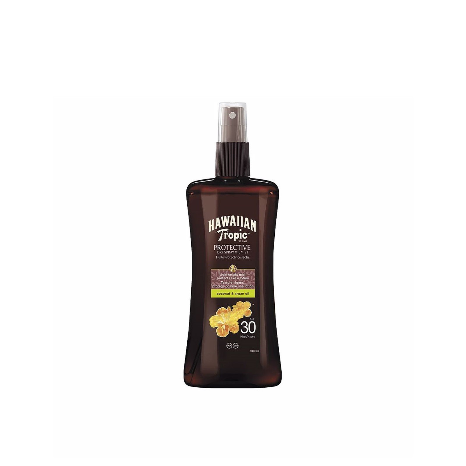 Hawaiian Tropic Glowing Protection Dry Spray Oil Mist SPF30 200ml (6.8floz)