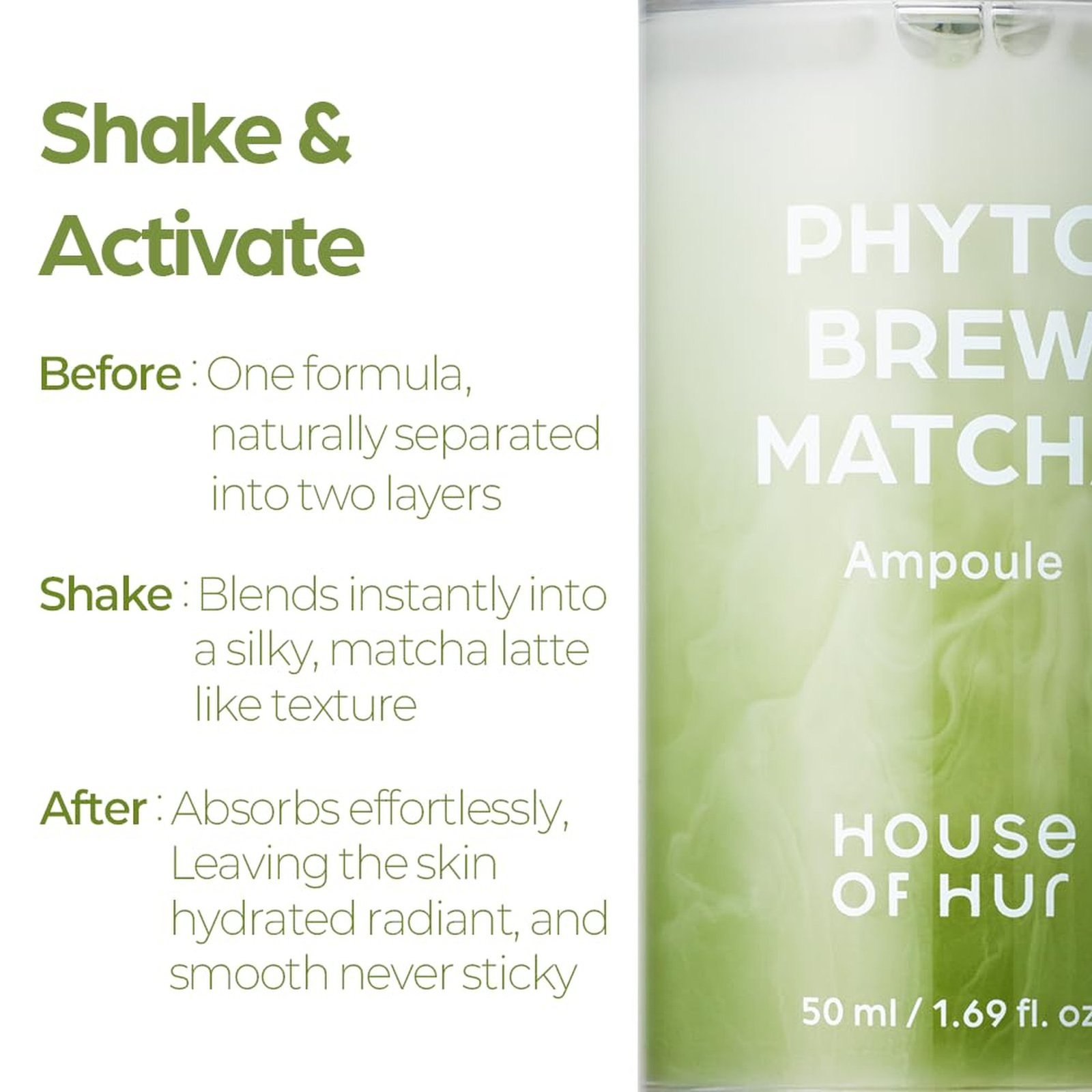 House of HUR Phyto Brew Matcha Ampoule 50ml
