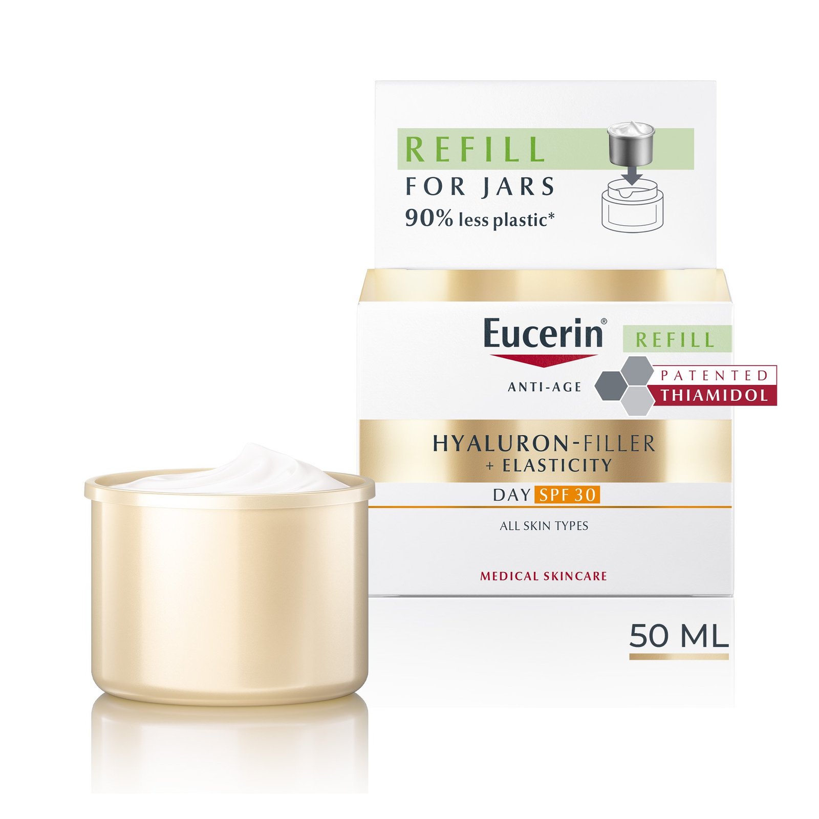 Eucerin Hyaluron-Filler + Elasticity Anti-Aging Day Cream SPF30 Refil 50ml