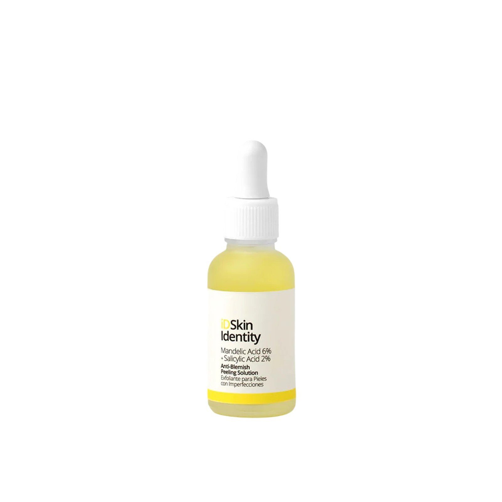 iD Skin Identity Zgjidhje për Aknet, Acid Mandelik 6% + Acid Salicilik 2%, Tretësirë Kundër Njollave dhe Peelingut 30ml