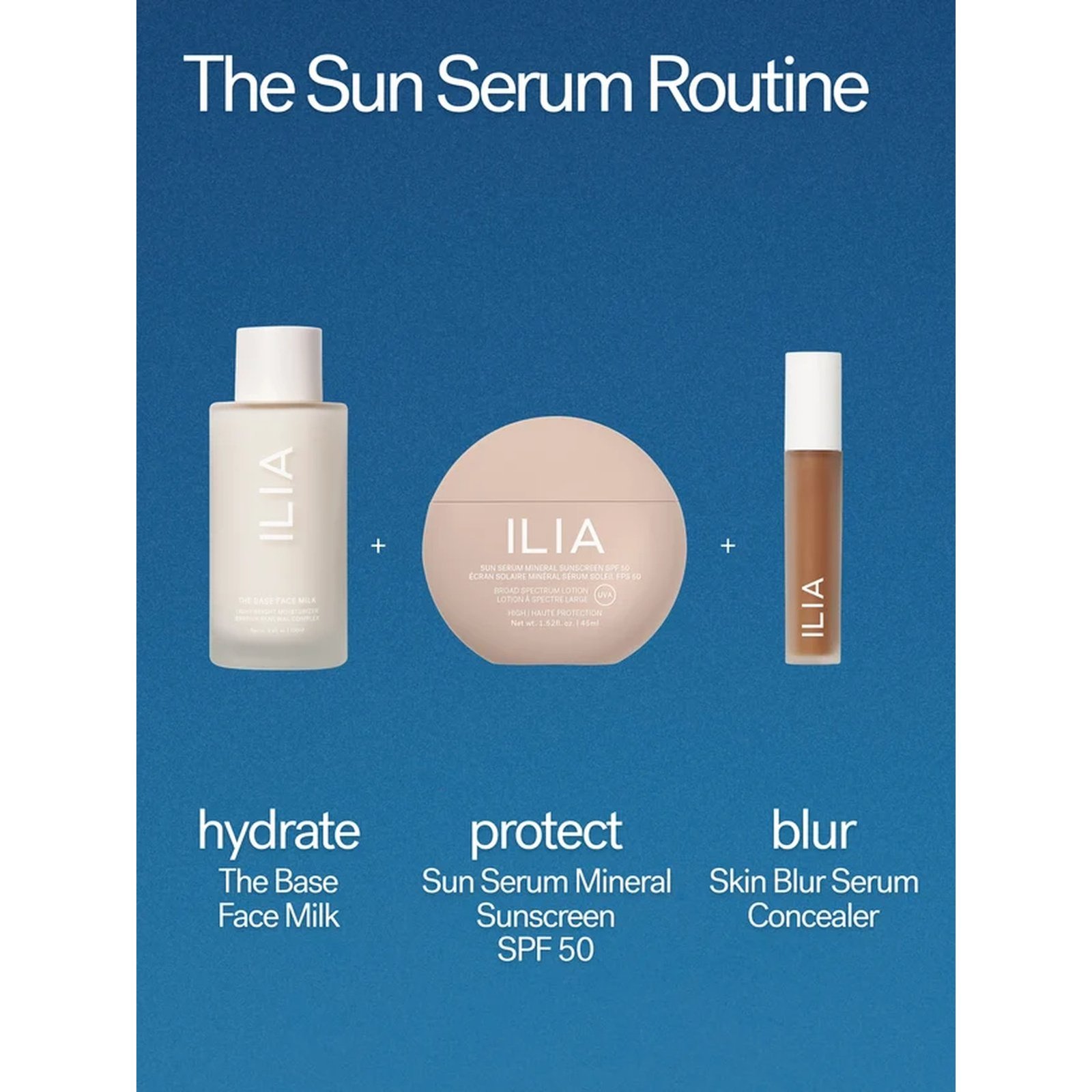 ILIA Beauty Sun Serum Mineral Sunscreen SPF50 Medium-Deep 45ml