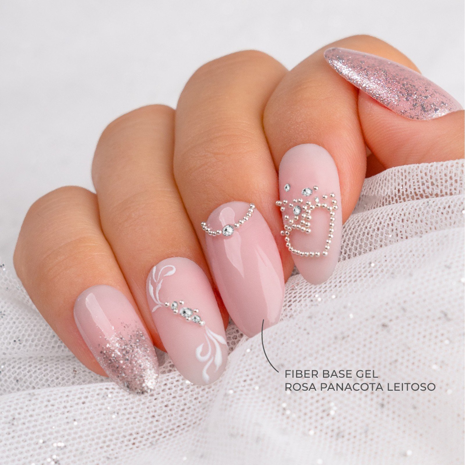 INOCOS Fiber Base Gel Milky Panacota Pink 15ml