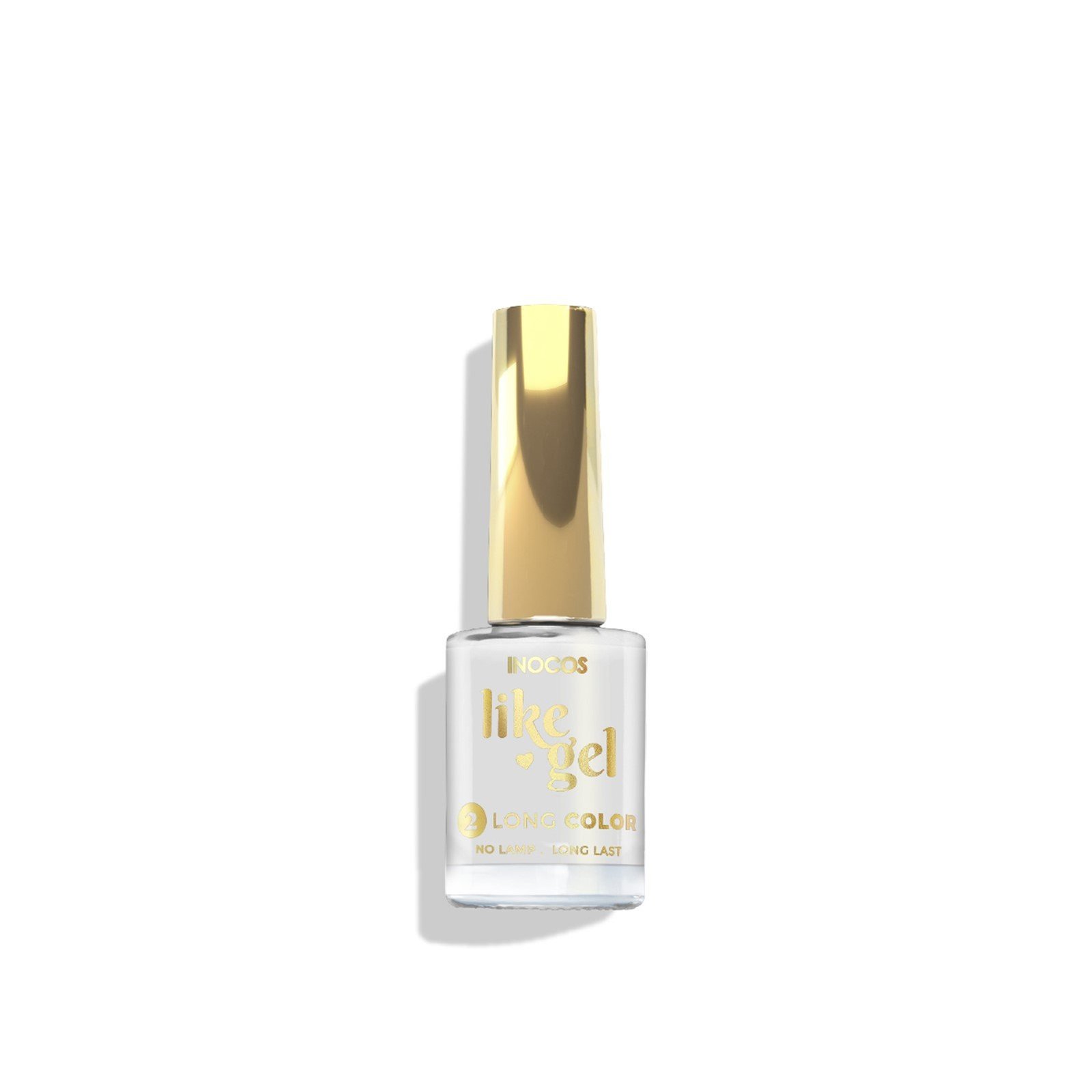 INOCOS Like Gel 2 Long Color Nail Polish 101 White Opaque 11ml