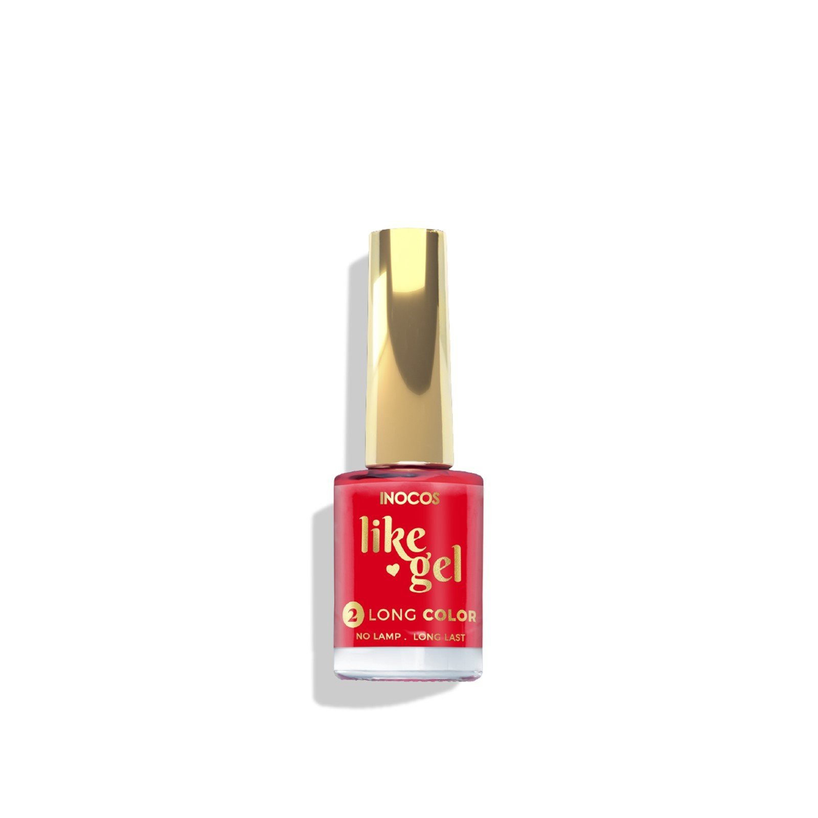 INOCOS Like Gel 2 Long Color Nail Polish 120 Fire Red 11ml