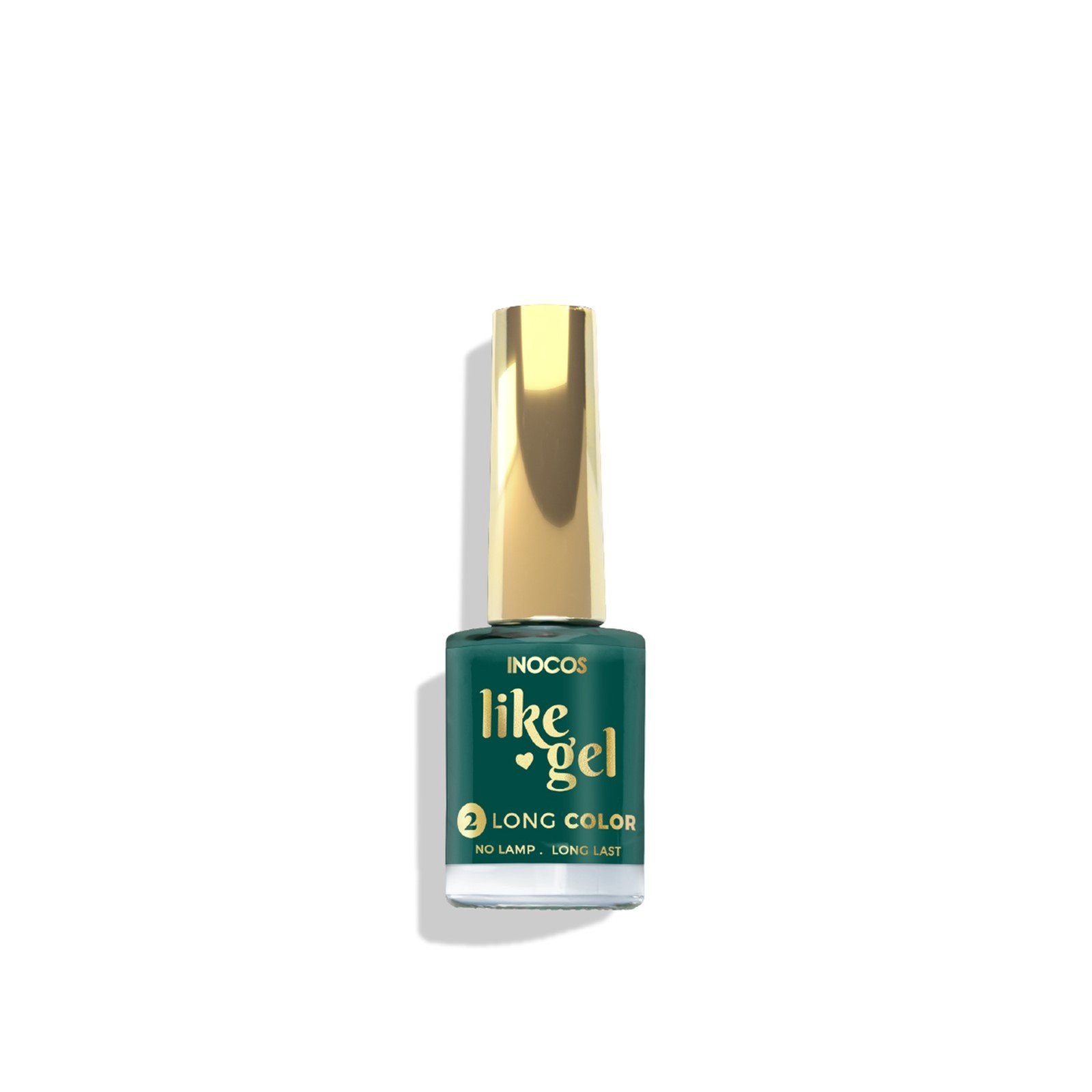 INOCOS Like Gel 2 Long Color Nail Polish 127 Forest Green 11ml