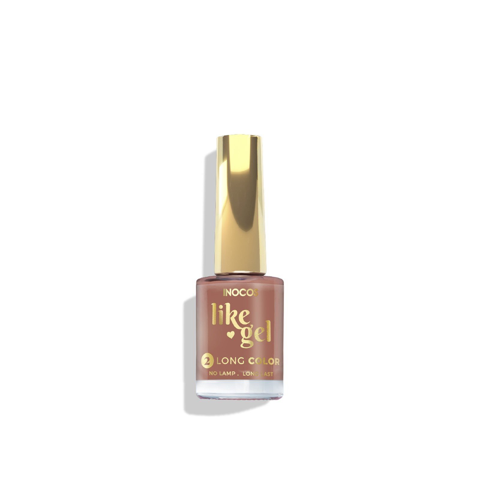 INOCOS Like Gel 2 Long Color Nail Polish 161 Macadamia Brown 11ml