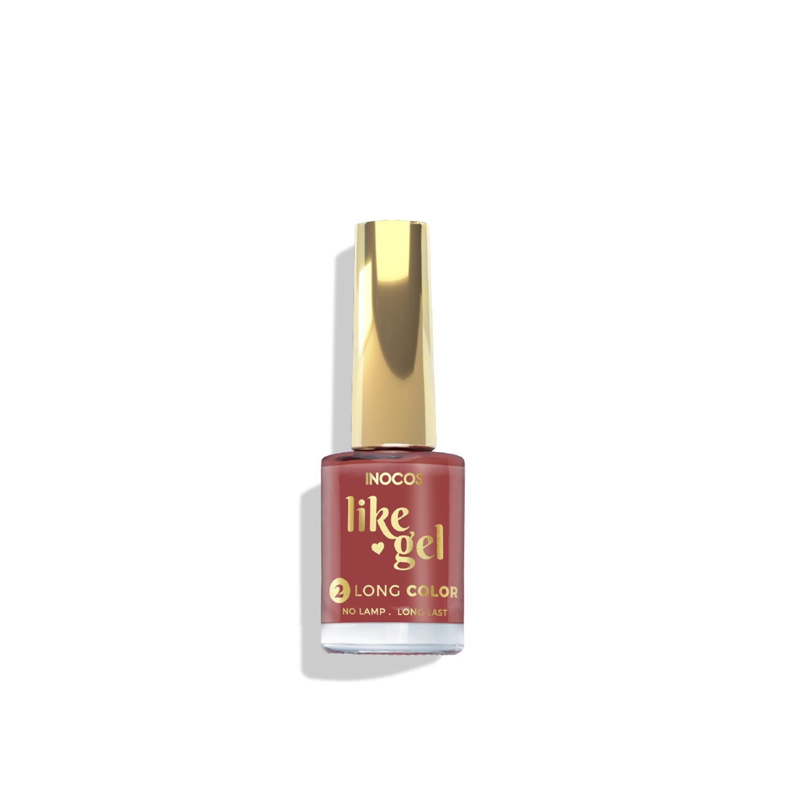 INOCOS Like Gel 2 Long Color Nail Polish 182 Clay Brown 11ml
